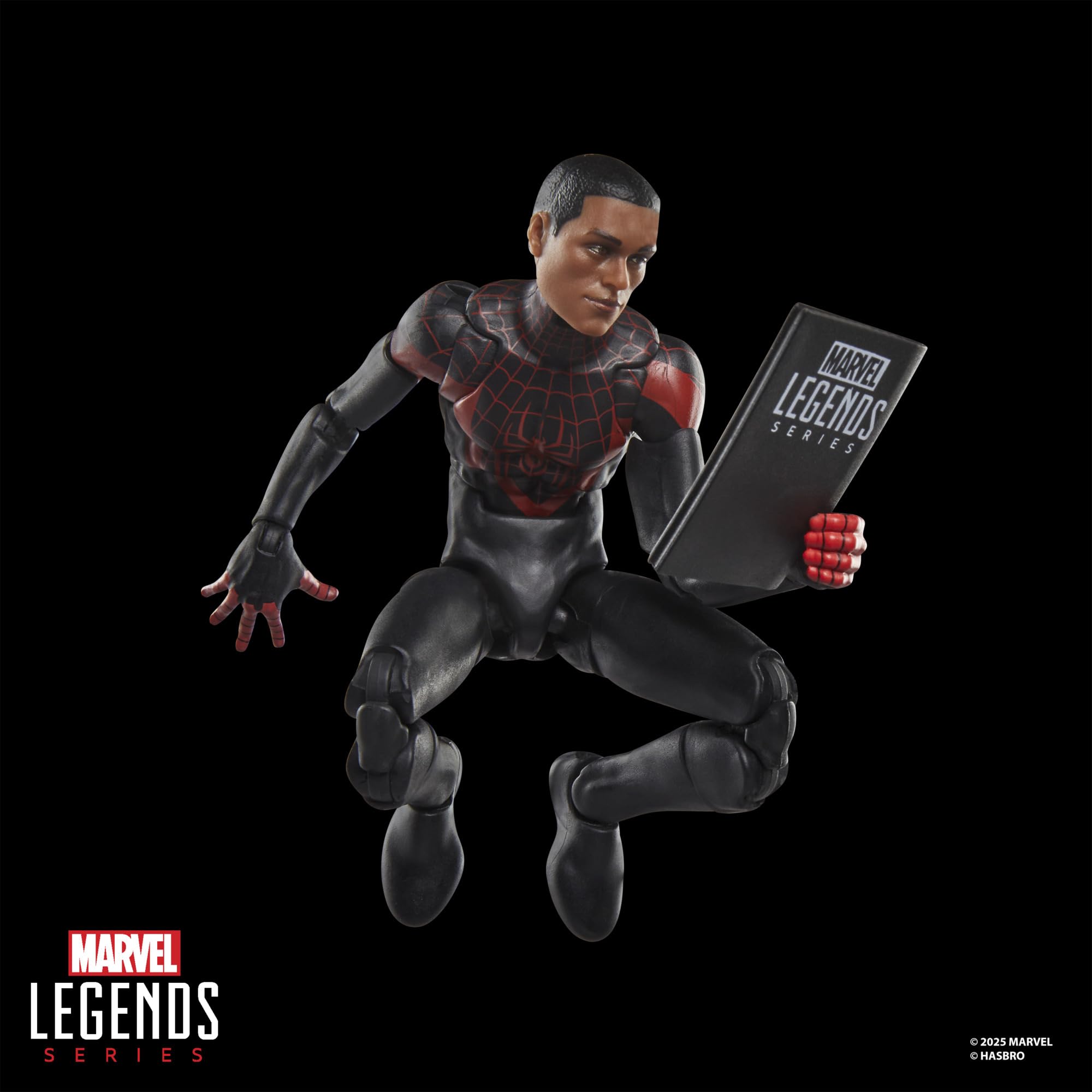 Marvel Legends Ultimate Miles Morales Spider-Man Action Figure - 6 Inch Collectible with Comic Accessories 4
