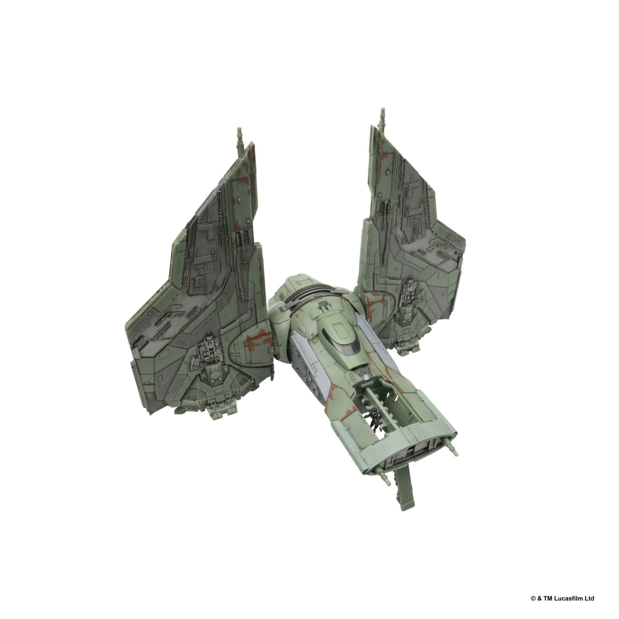 Jazwares Star Wars Micro Galaxy Squadron The Hex - 9-Inch Vehicle with 2 Micro Figures 6
