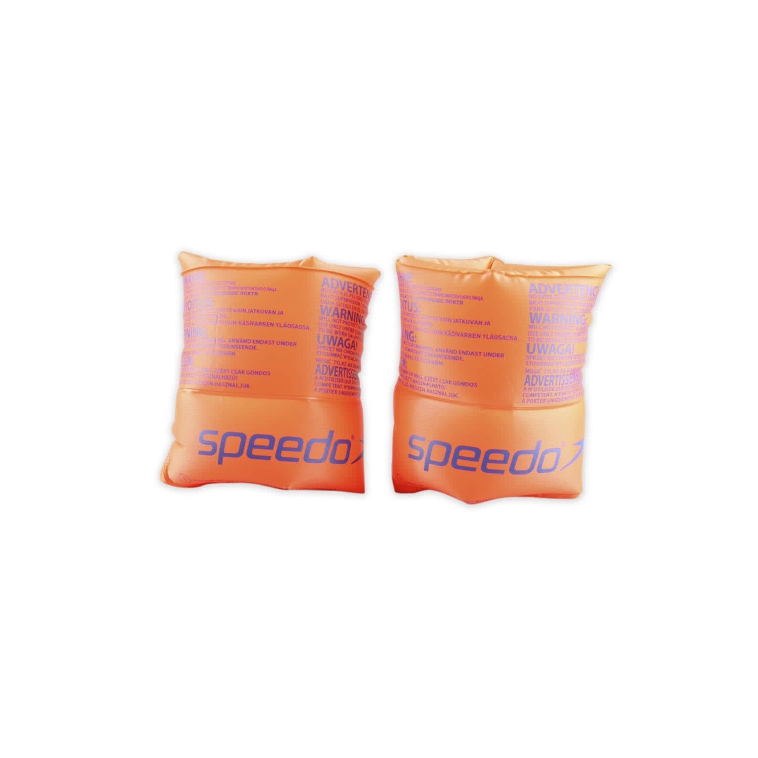 Speedo Junior Inflatable Swimming Armbands - Learn to Swim Aid | Orange, Size 0-2 Years