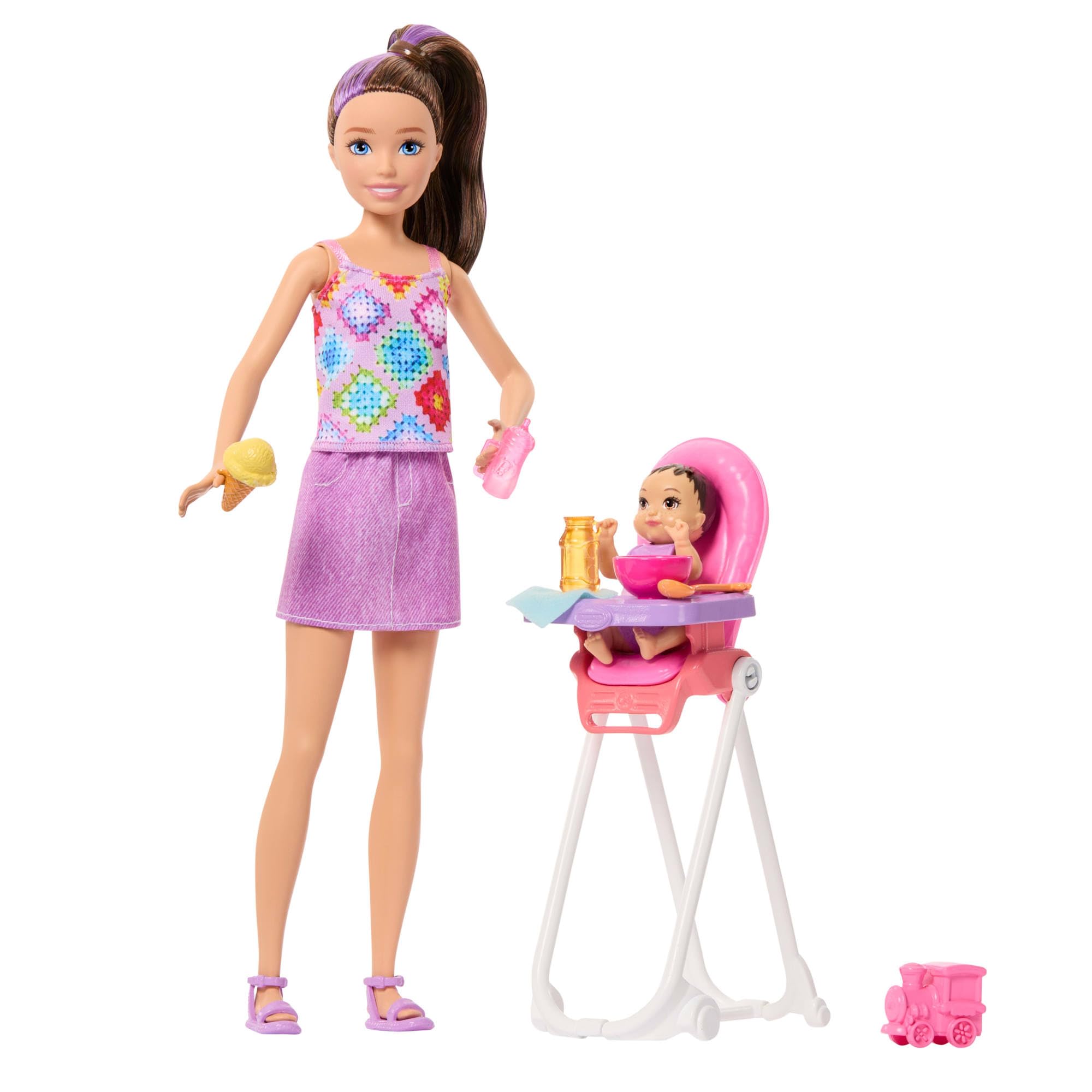 Barbie Skipper Babysitters Inc. Playset with Brunette Doll and Baby Toddler | Model JJB44 2