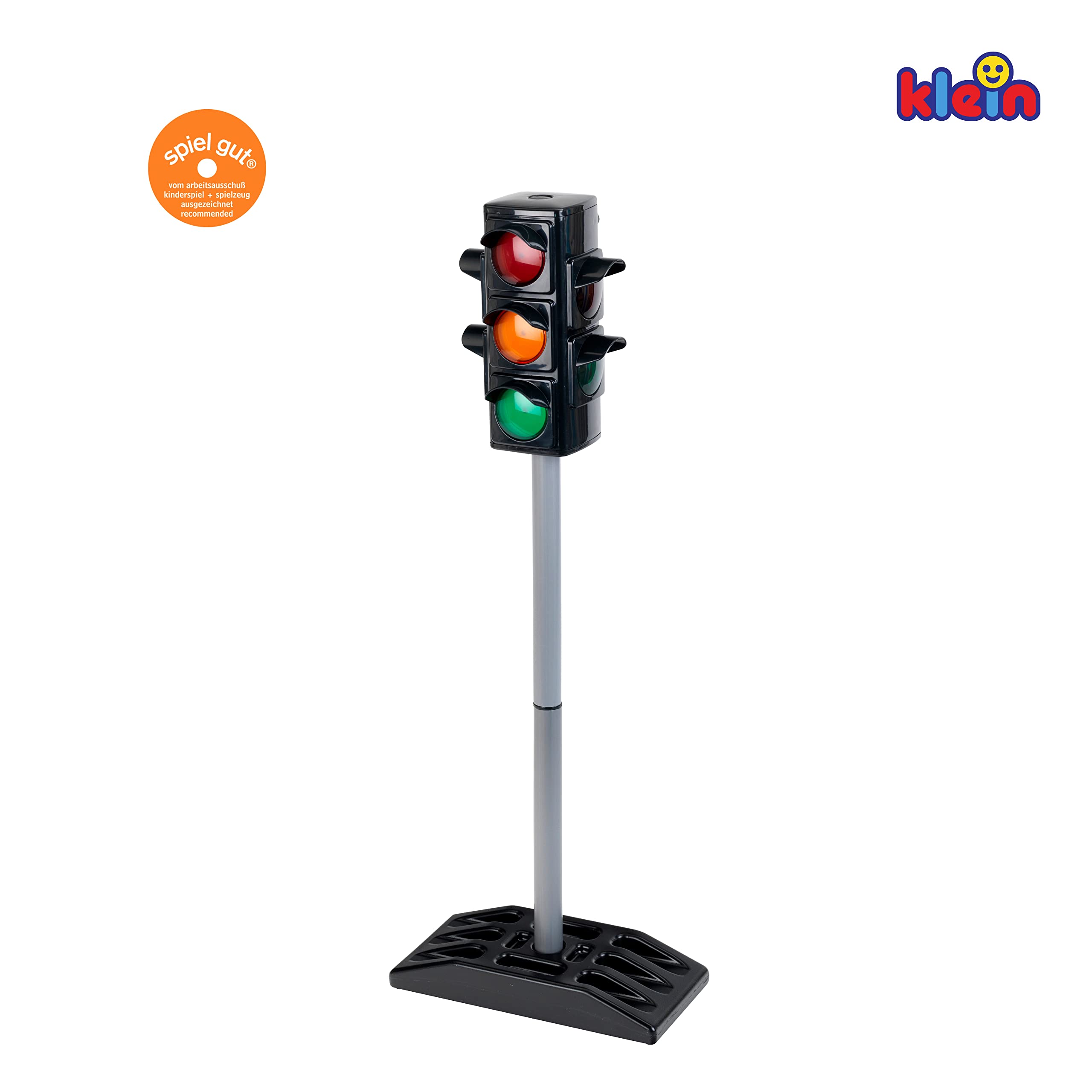 Theo Klein 2990 Traffic Lights - Battery-Powered w/ Manual/Auto Cycle | 72.5 cm High | Ages 3+ 4