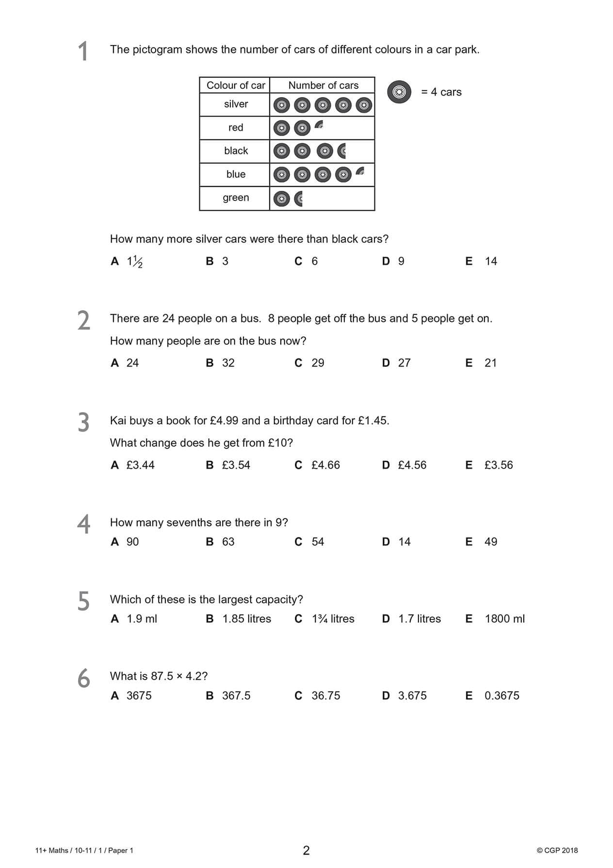 CGP 11+ GL Maths Practice Papers - Ages 10-11 | Pack 1 | Includes Parents' Guide & Online Edition 3