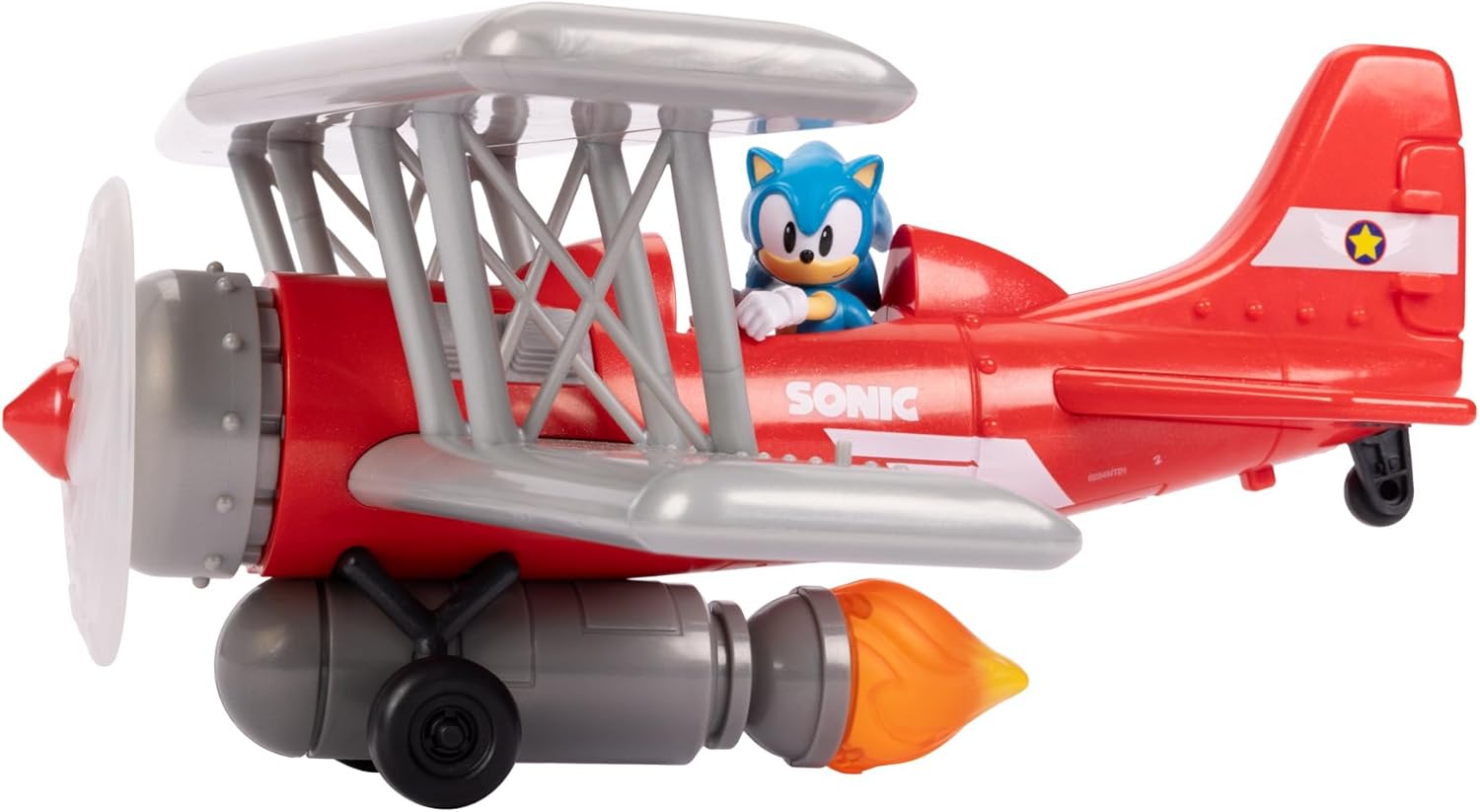 Sonic The Hedgehog Tornado Biplane Playset - Includes 6cm Sonic Figure 5