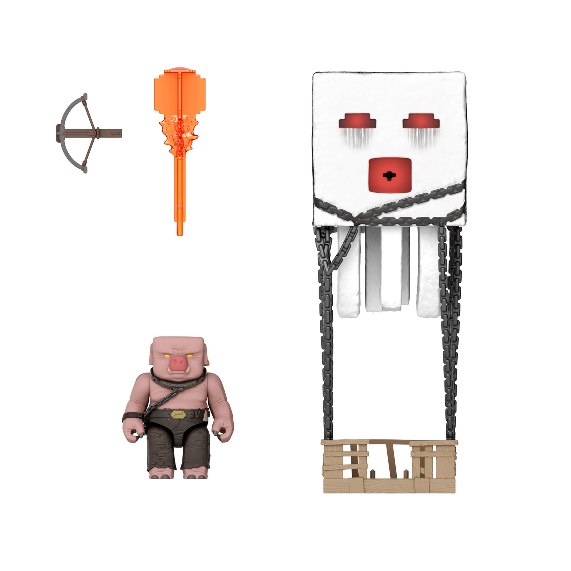 Minecraft Blast Attack Ghast Action Figure Set with Lights, Sounds & Projectile - Mattel JFB69 9