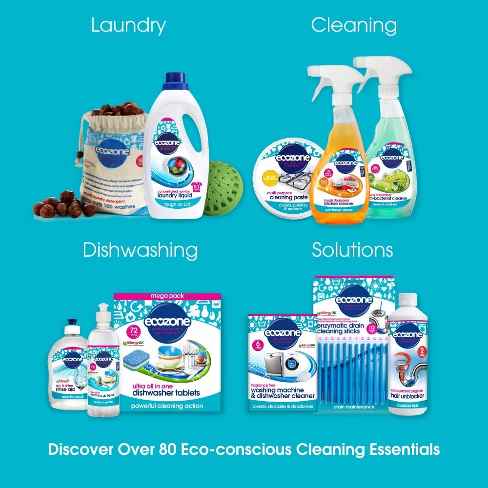 Ecozone All In One Classic Dishwasher Tablets - Plant-Based, Plastic Free, 25 Count 4