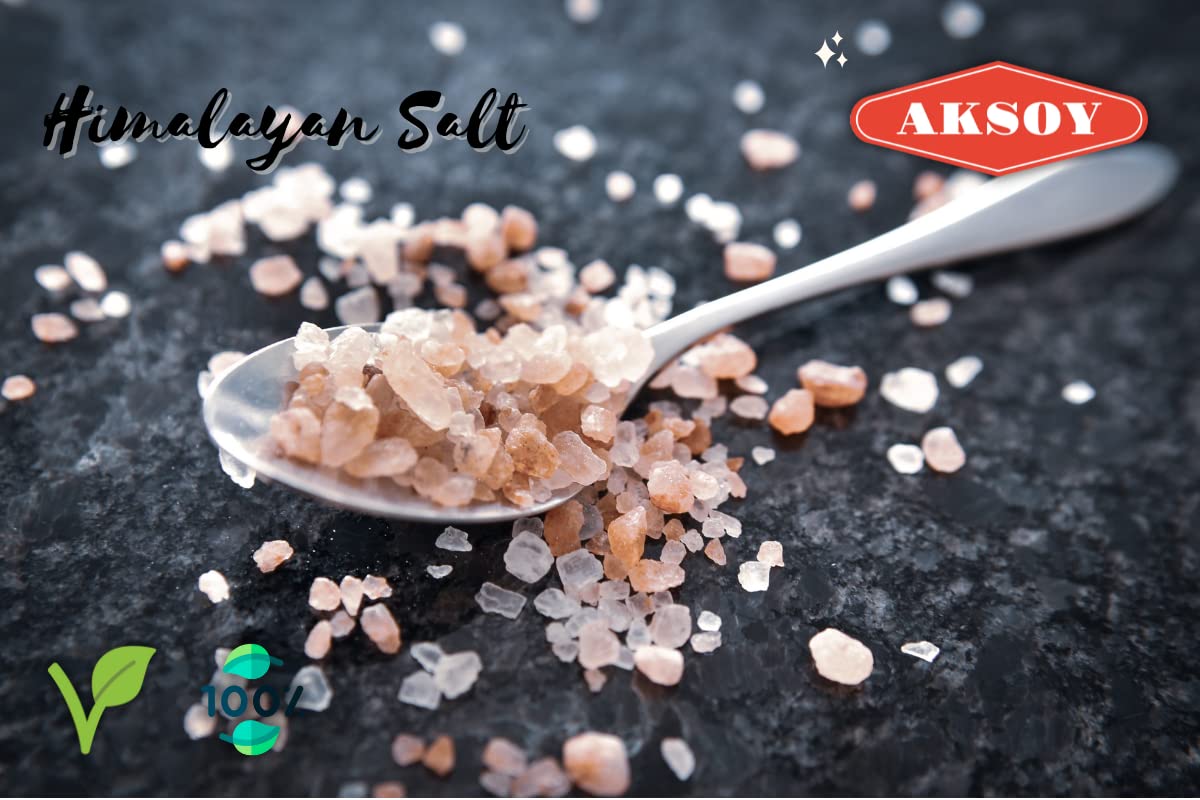 AKSOY Pink Himalayan Salt - Coarse Grain | 1.15KG | GMO Free 5
