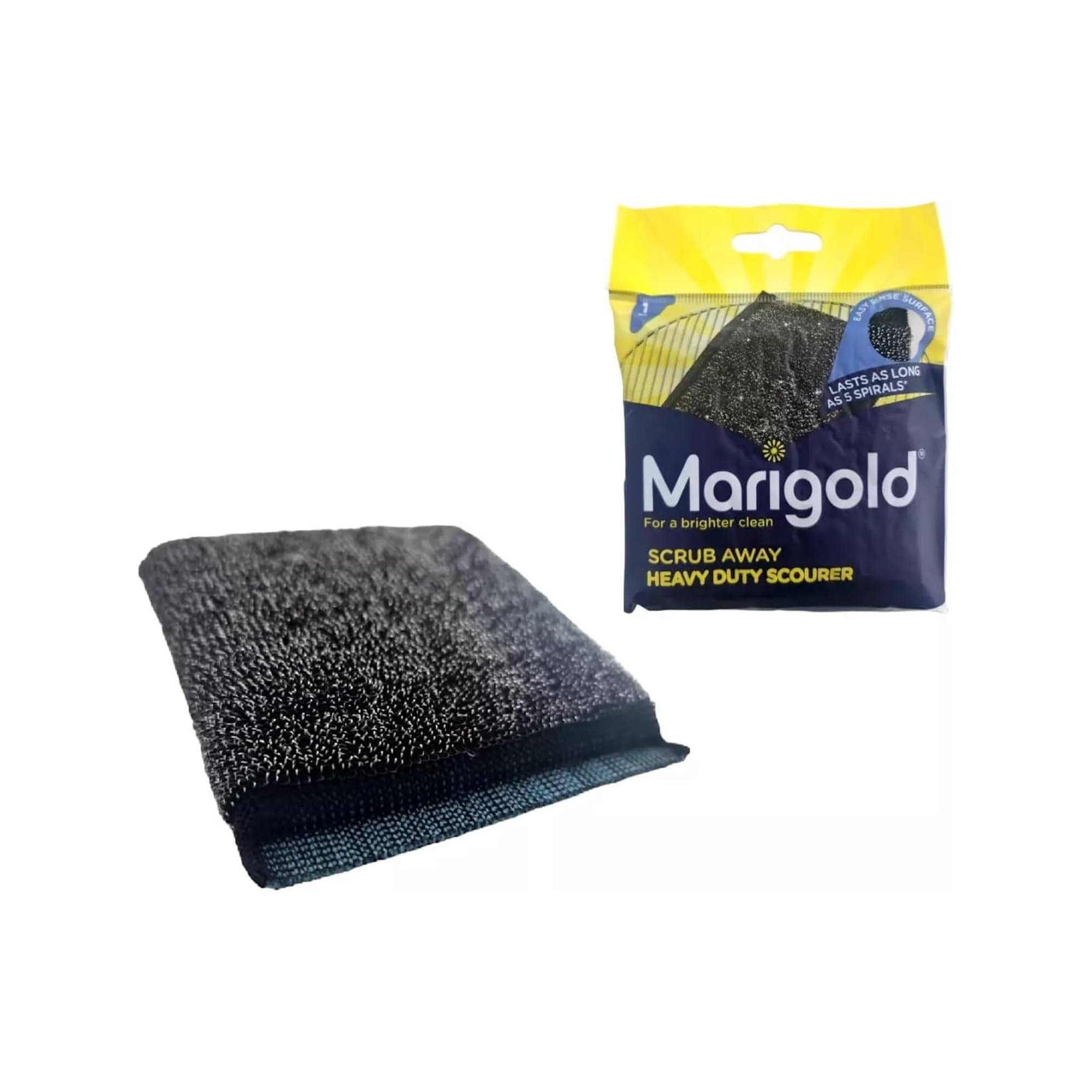 Marigold Scrub Away Heavy Duty Scourer - Tough on Grease | Metal Safe 4