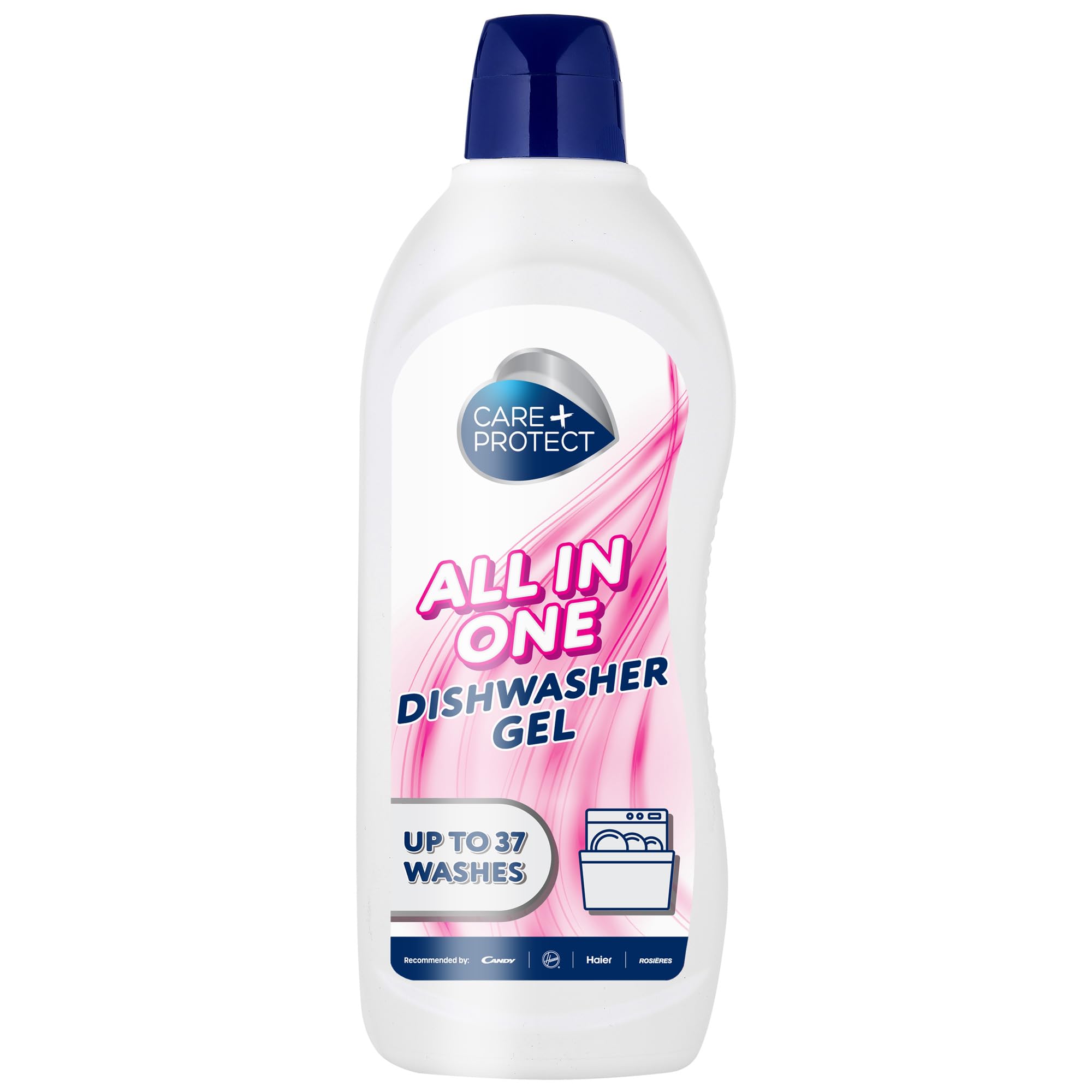 CARE + PROTECT Dishwasher Gel All in One - 750ml | Up to 37 Washes | Degreaser & Rinse Aid 1