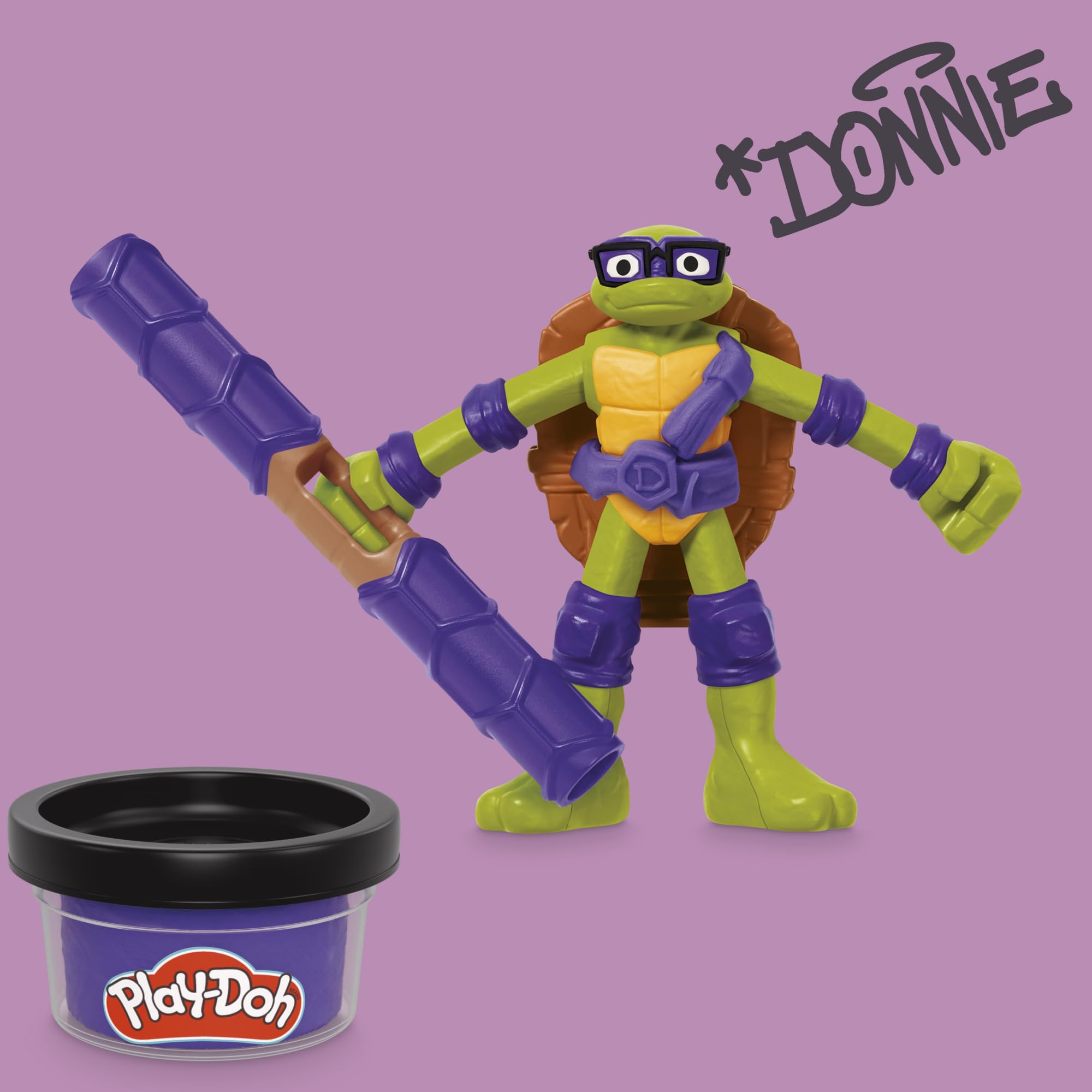 Play-Doh Teenage Mutant Ninja Turtles Cowabunga Creations Playset with 8 Colors 8