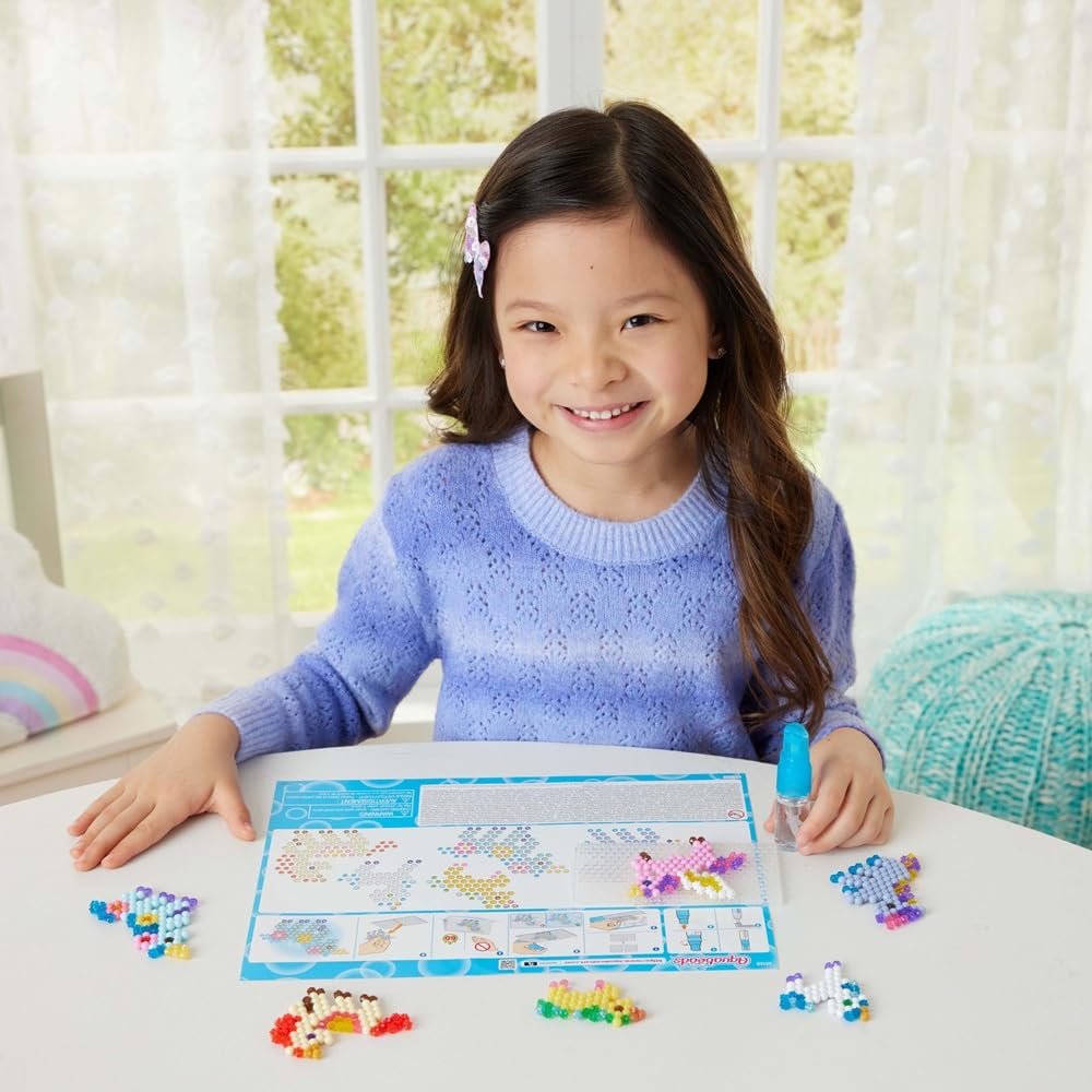 Aquabeads Unicorn Fantasy Craft Kit - 500 Beads, 27 Colors, Includes Glitter Beads | Ages 4+ 4
