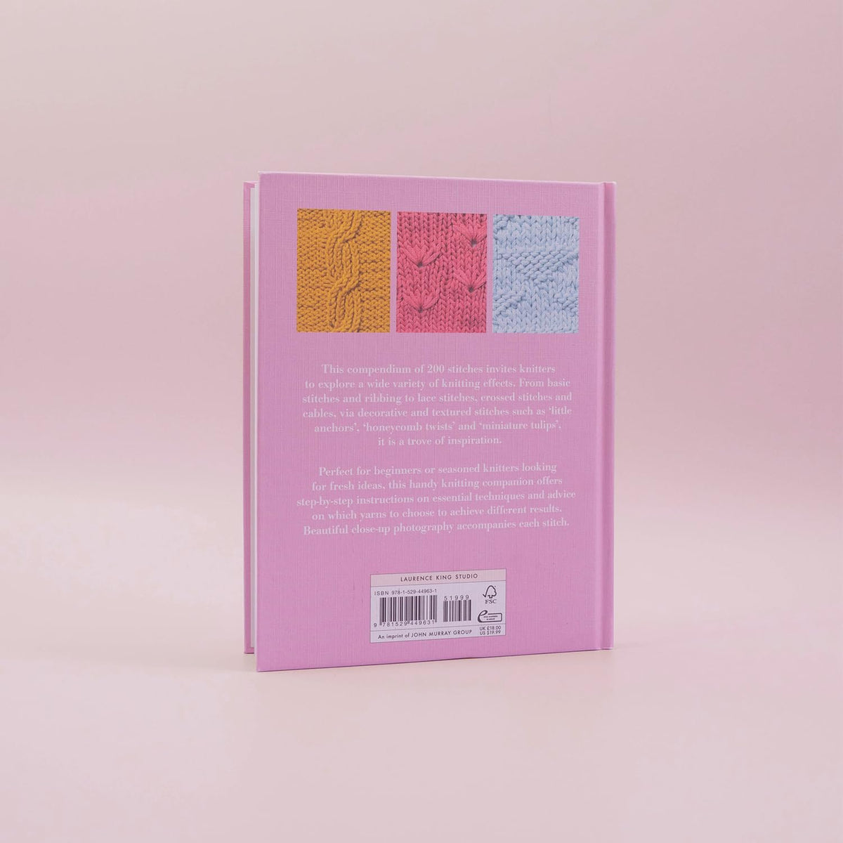 Laurence King 200 Knit Stitches - Comprehensive Stitch Guide | Hardcover | English