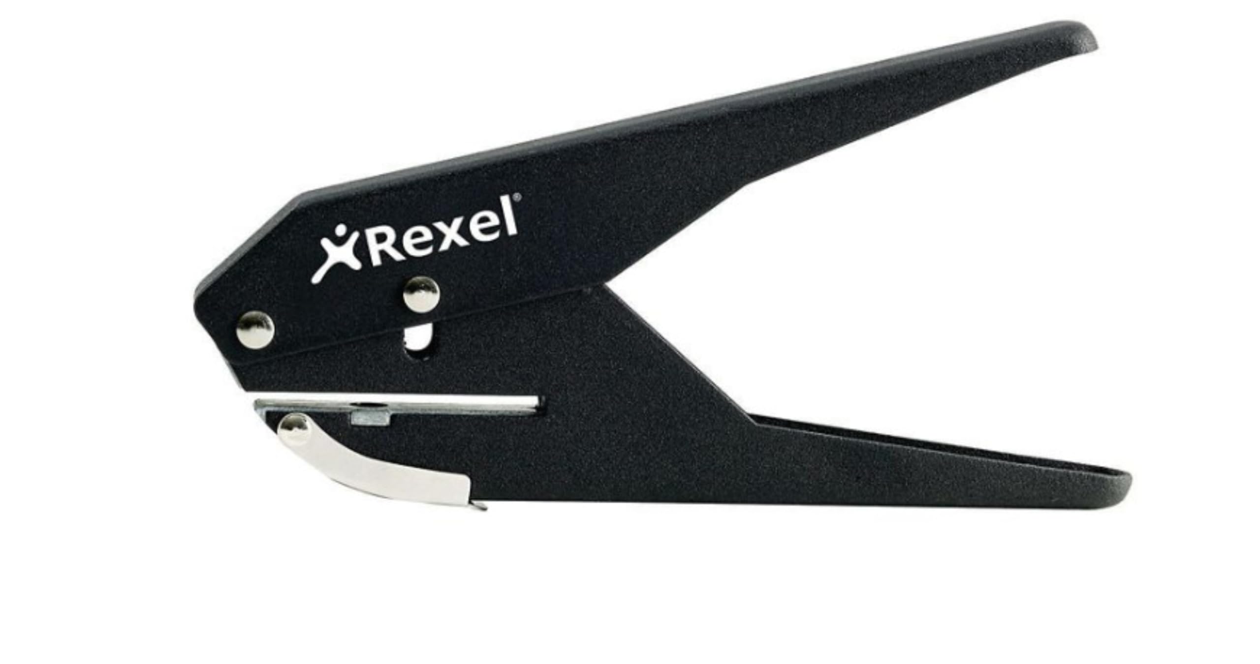 Rexel S120 Plier Hole Punch - Single Hole, 20 Sheet Capacity, Metal Construction | Black 1