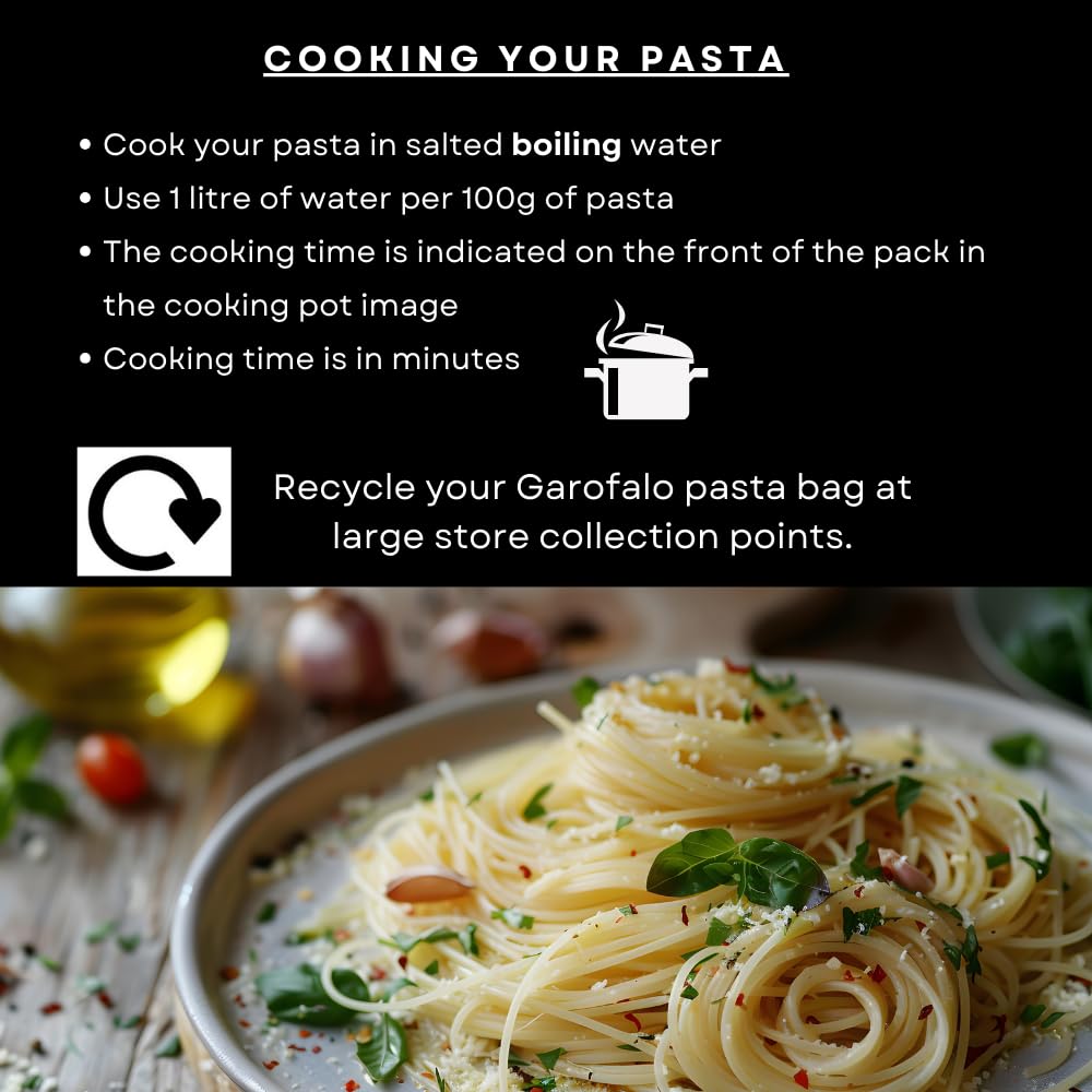 Garofalo Angel Hair Capellini Italian Dried Pasta - 100% Durum Wheat Semolina | 500g 5