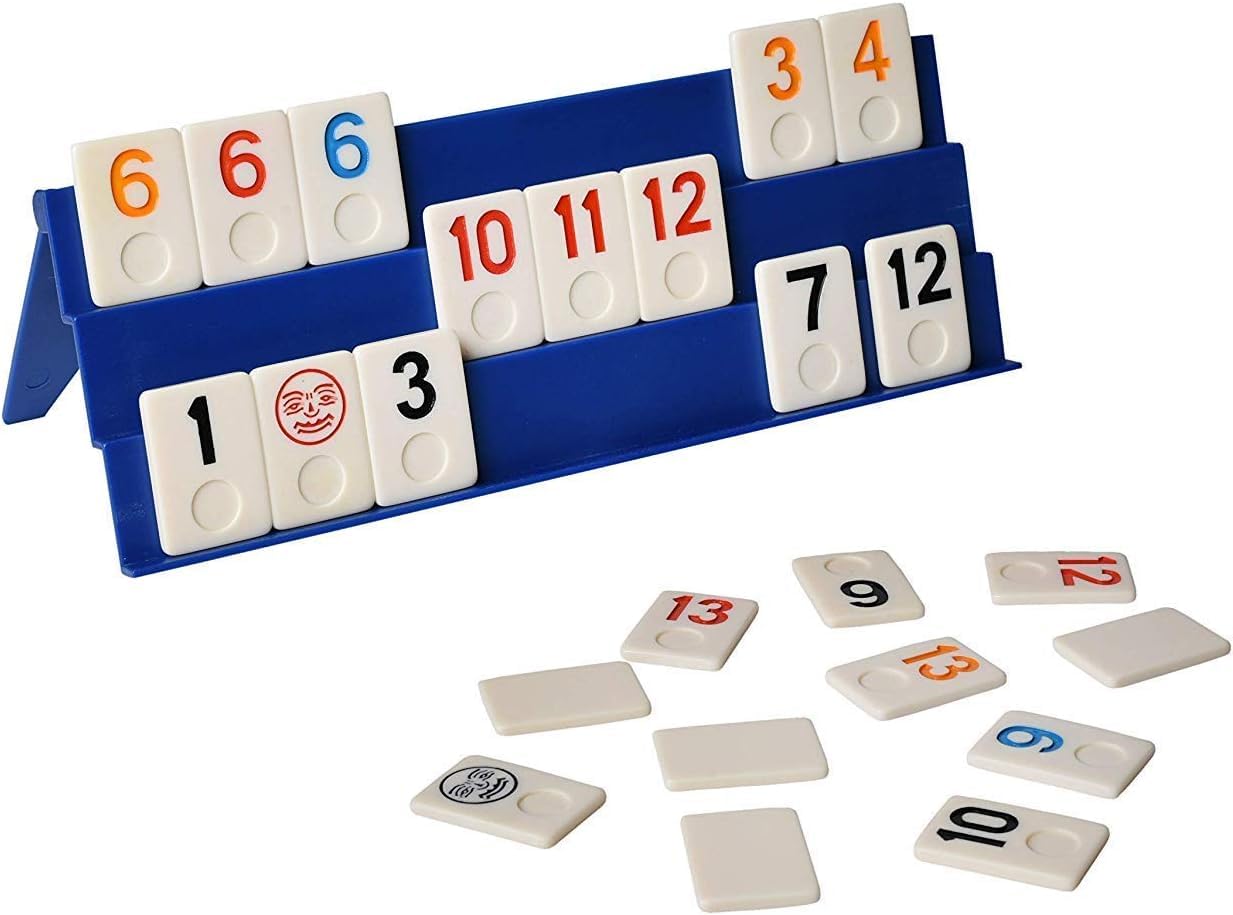 Point Games Classic Rummy Game - 106 Tiles with 3-Tier Racks