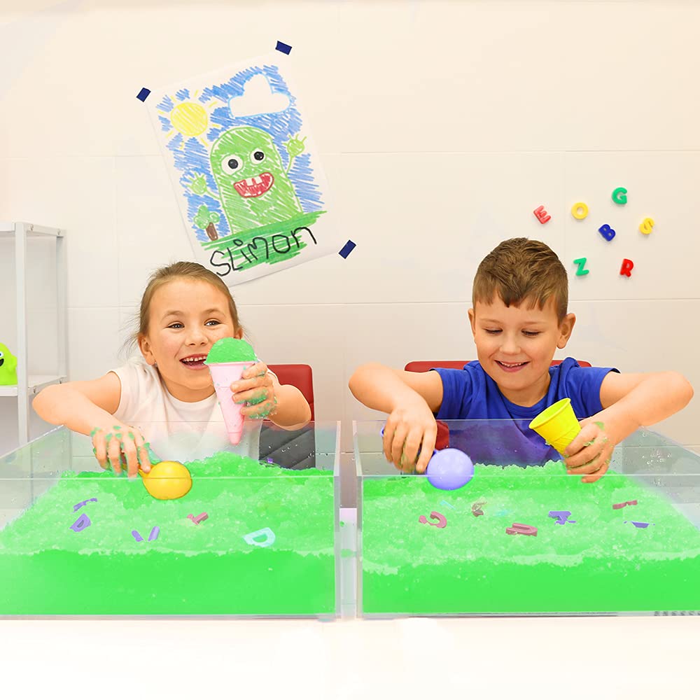 Zimpli Kids Gelli Powder, Green & Red - Magically Turns Water into Thick, Colourful Goo 8