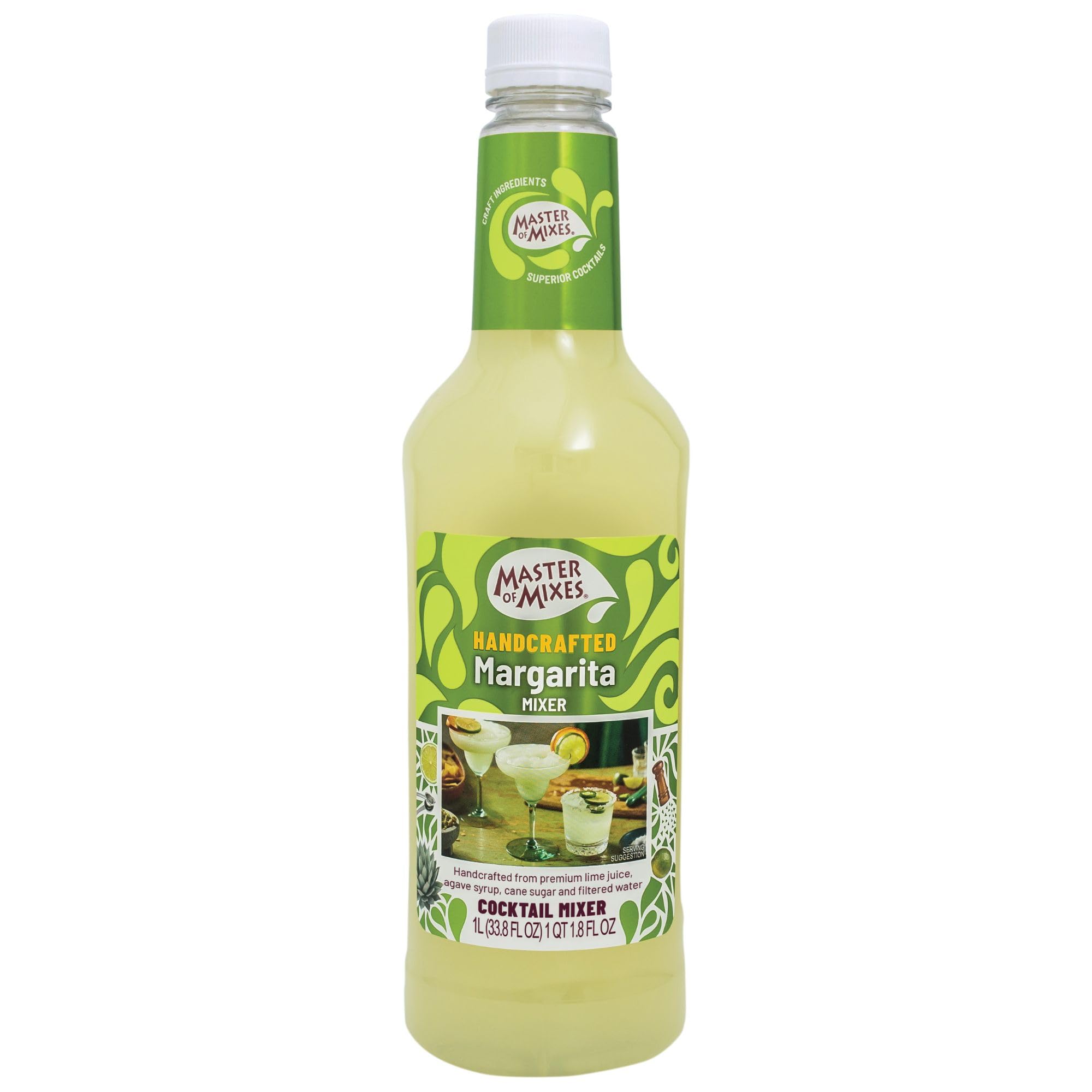 Master of Mixes Margarita Cocktail Mixer - 1 Litre | Made with Agave Syrup & Lime Juice