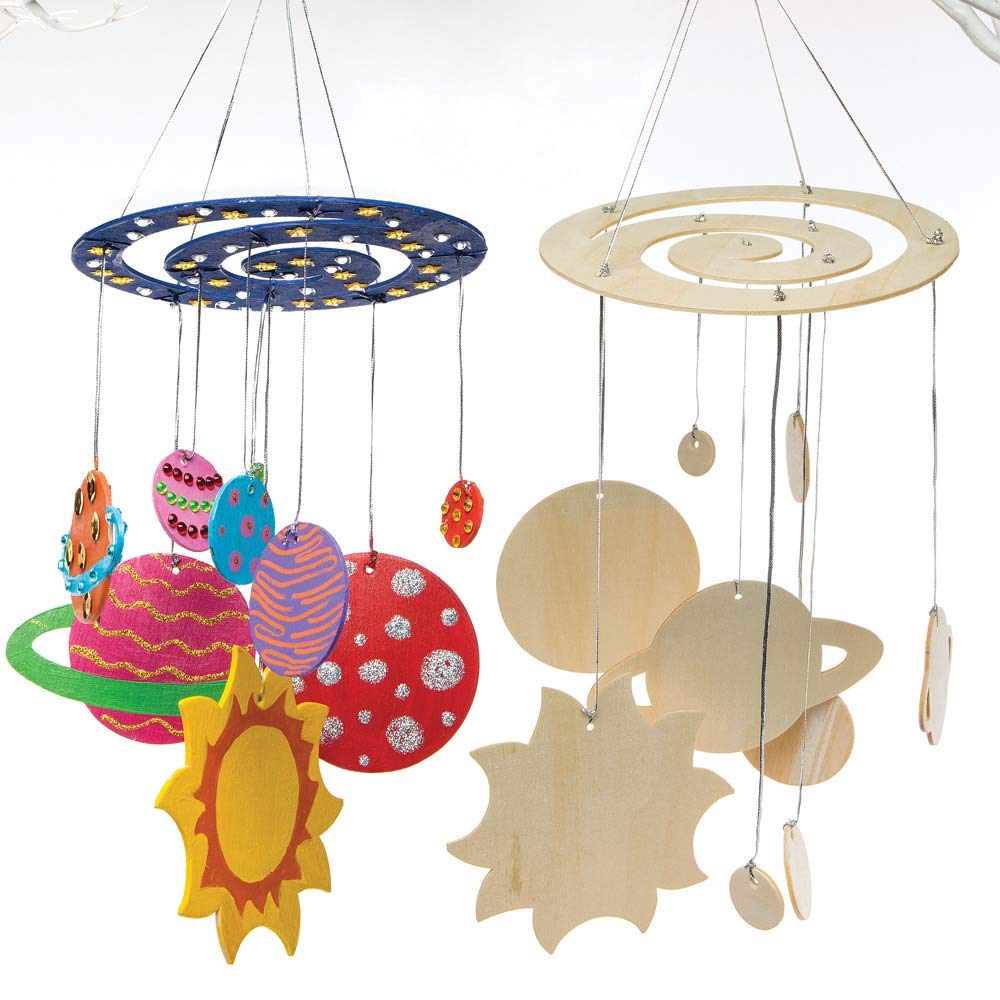 Baker Ross AR676 Make Your Own Solar System Model Kit - STEM Astronomy Craft for Kids (2 Pack) 1