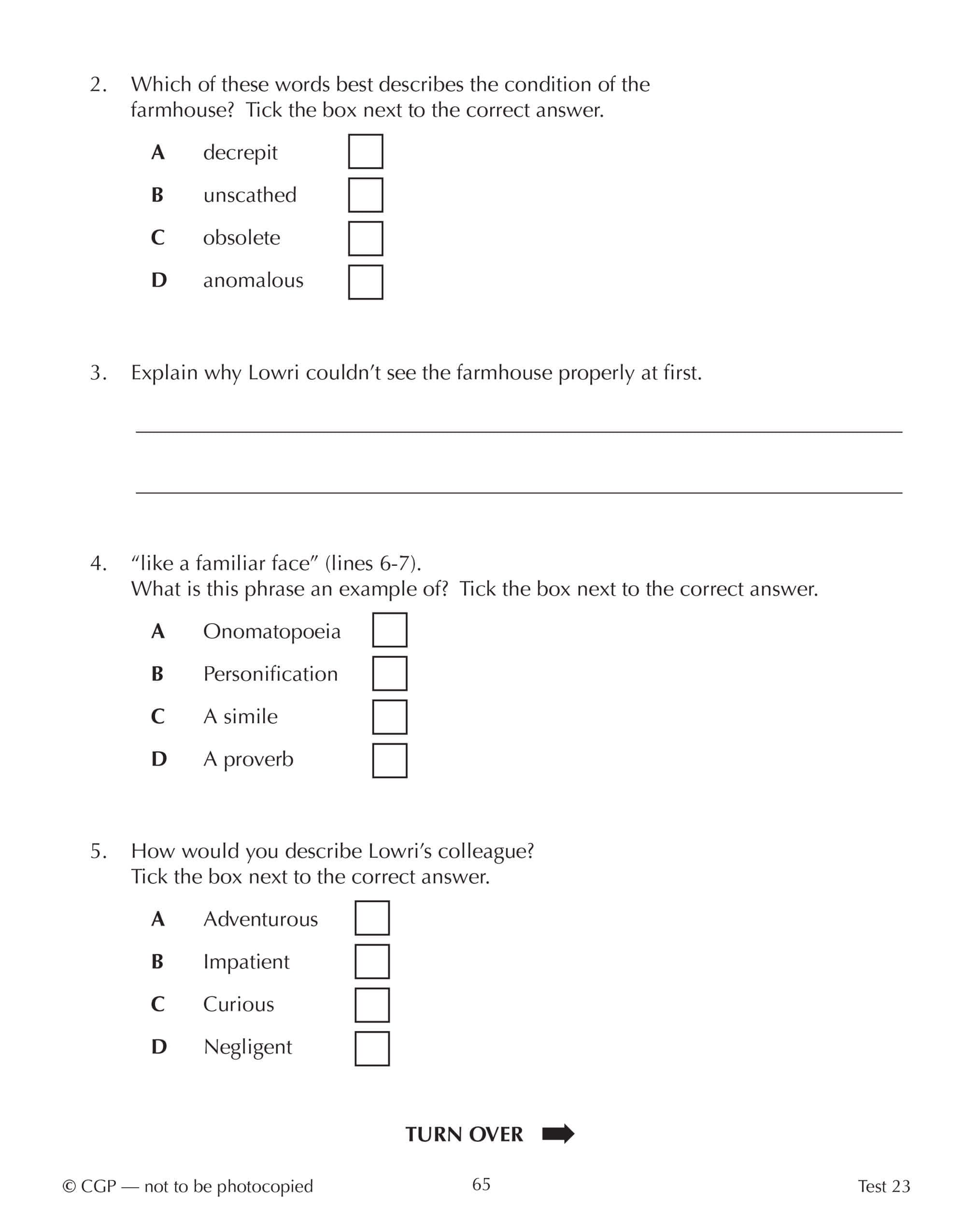 CGP 11+ GL 10-Minute Tests: English - Ages 10-11 Book 1 with Online Edition | 2023 3