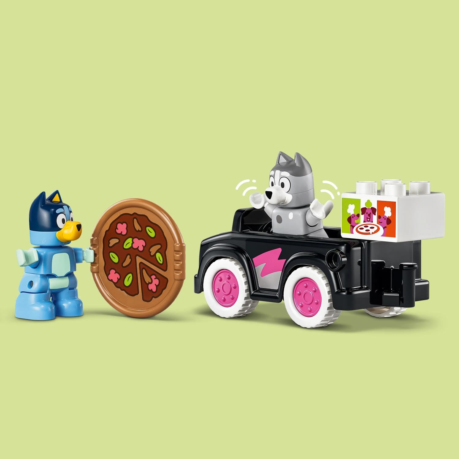 LEGO DUPLO Bluey Pizza Girls with Muffin and Bluey Building Set | Ages 2+