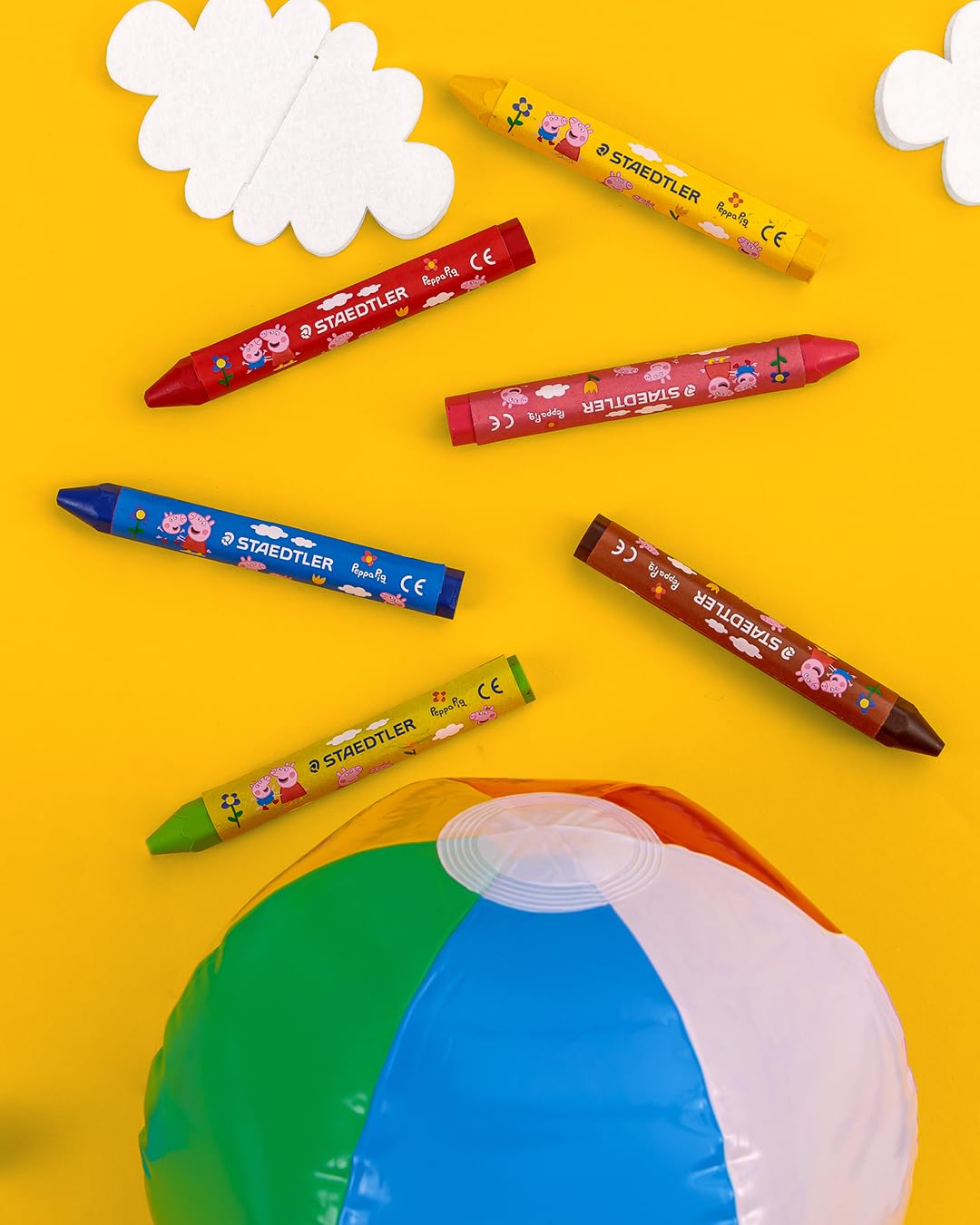 STAEDTLER Peppa Pig Noris Junior Jumbo Wax Crayons - Ergonomic Hexagonal Shape | 12 Assorted Colors 7