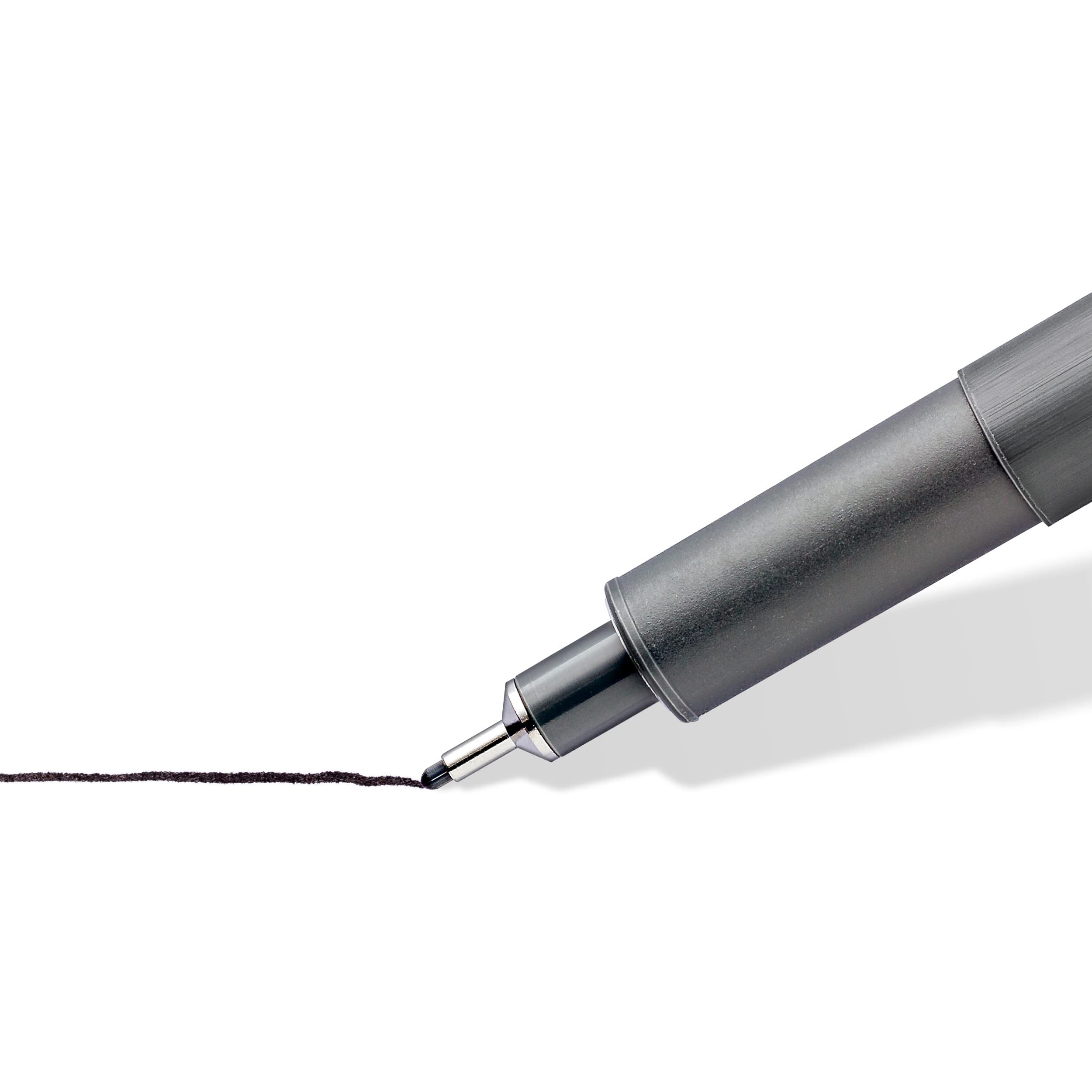 STAEDTLER Pigment Liner Fineliner Pen - 0.1 mm Line Width, Black Ink | Waterproof & Erasable 3
