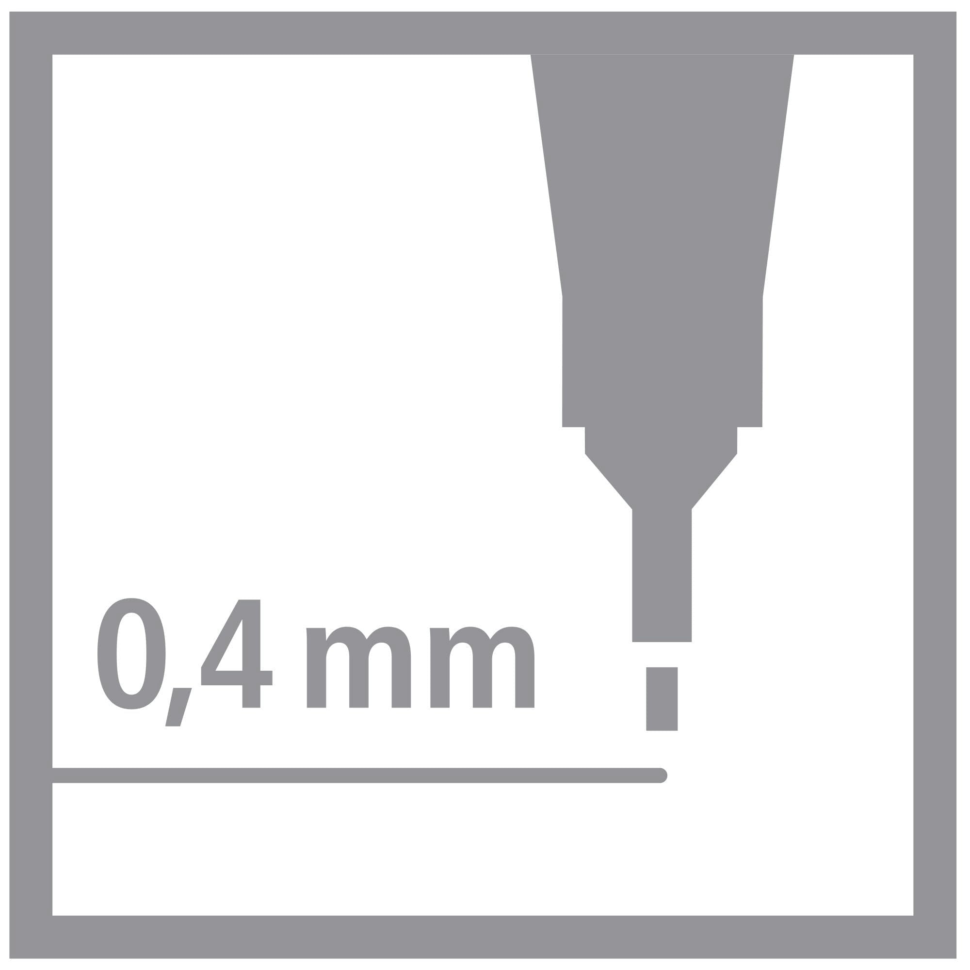 STABILO Point 88 Fineliner - 0.4mm Fine Point | Box of 10 Black Pens 7