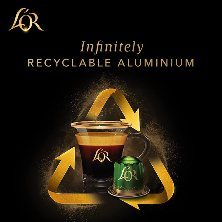 L'OR Espresso Onyx Coffee Pods x10 - Intensity 12 (Pack of 10, 100 Capsules)