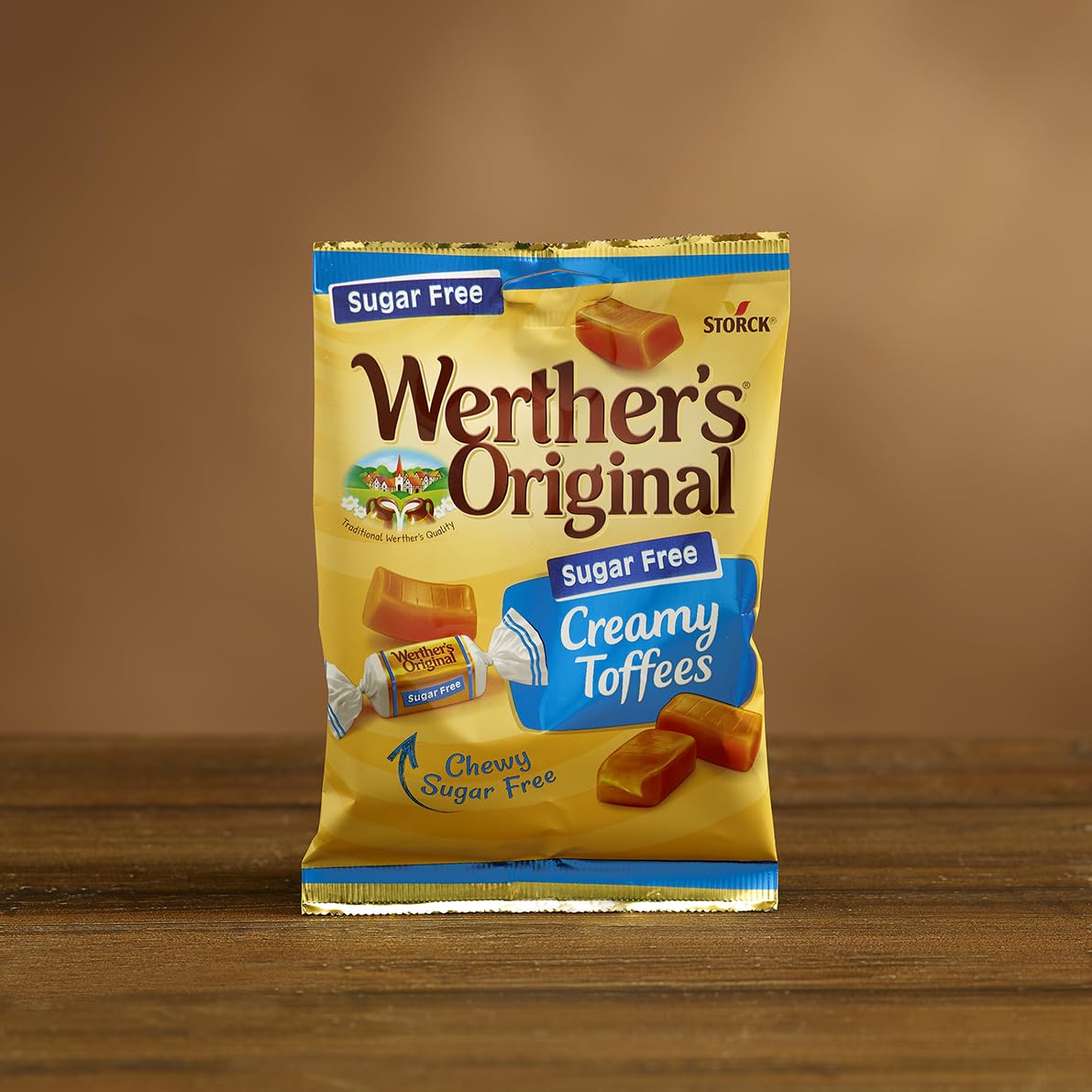 Werther's Original Sugar Free Creamy Toffees, Individually Wrapped, 18 Packs 9