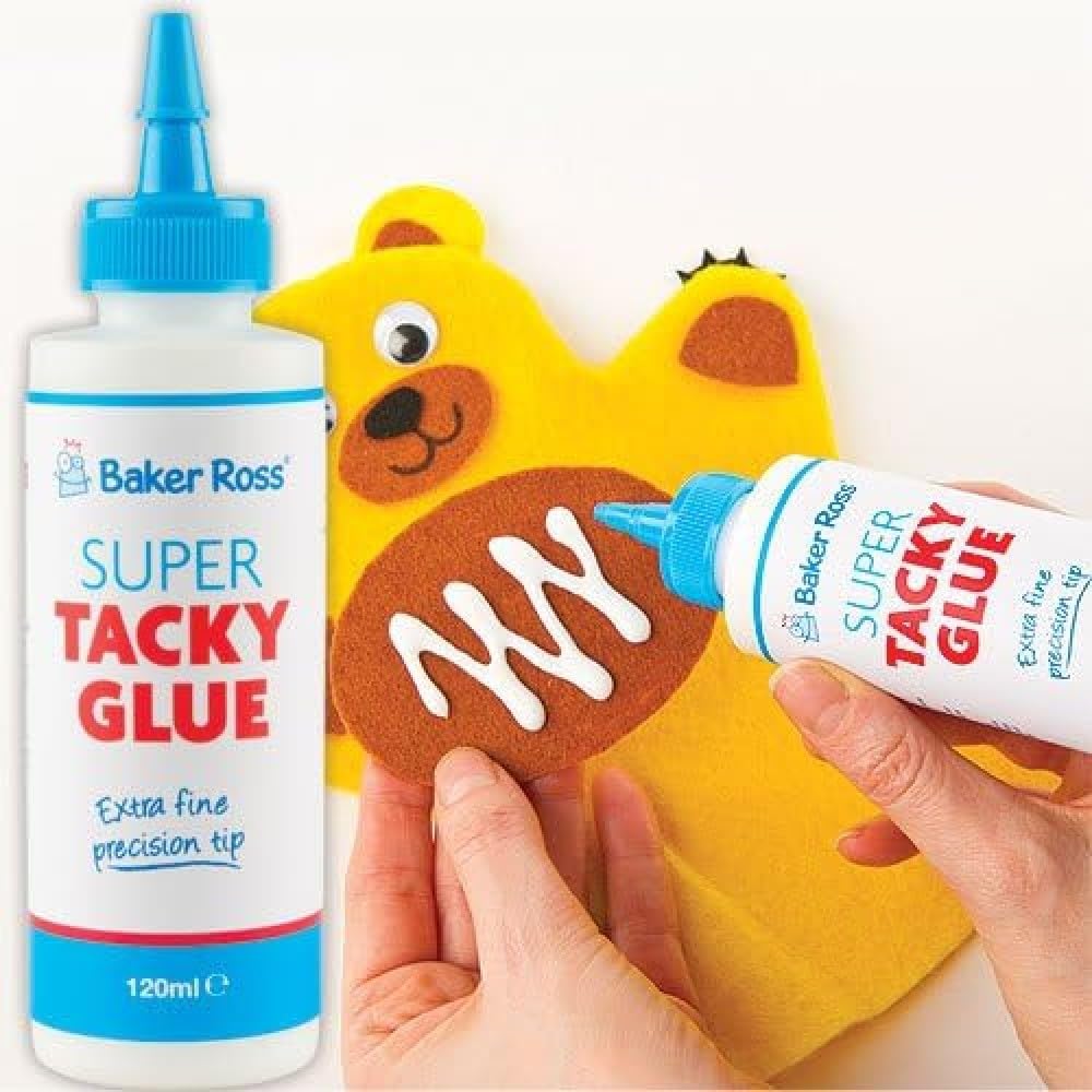 Baker Ross Super Tacky Glue for Kids - Washable Craft Glue for School and Art Projects