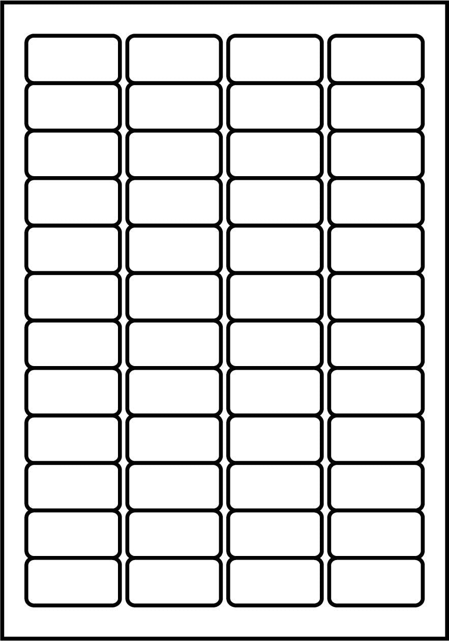 SmithPackaging A4 Self Adhesive Address Labels, 48 Labels Per Sheet, 100 Sheets, Matt White