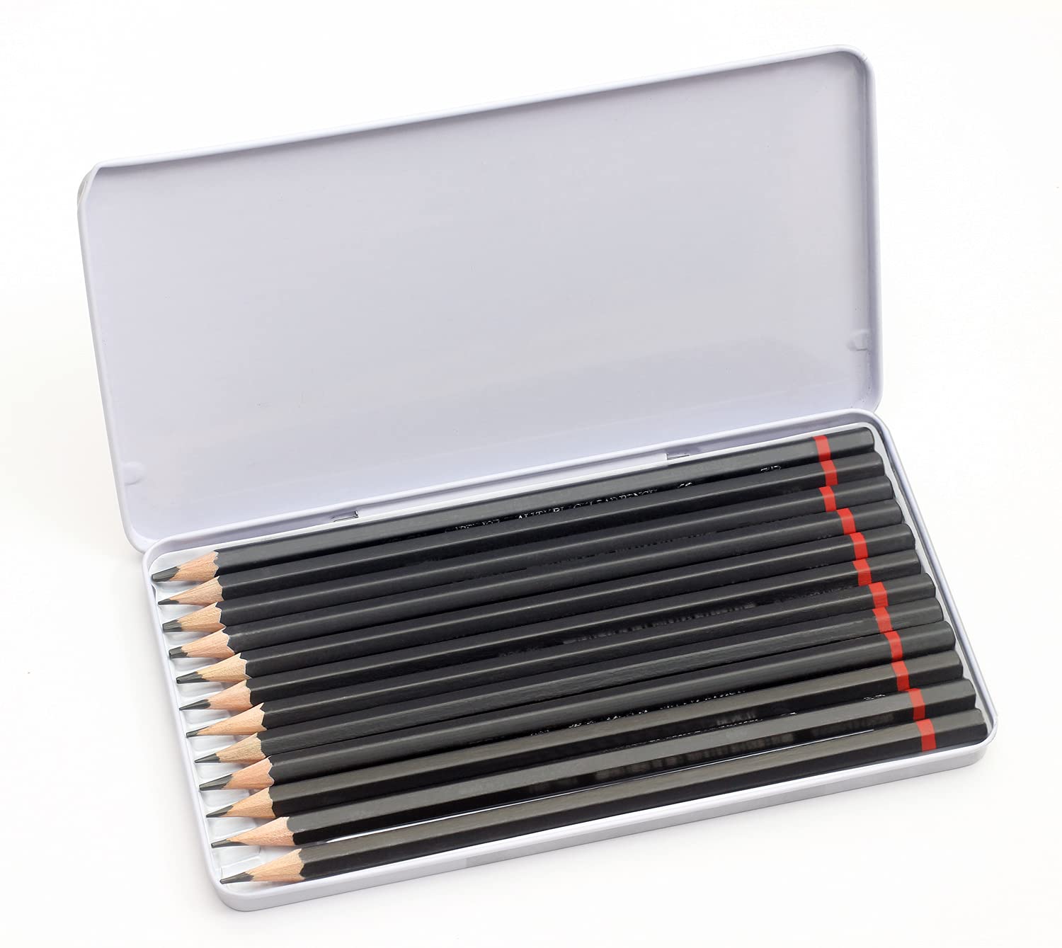 Liquidraw Drawing Pencils Set of 12 - Graded Graphite for Sketching & Shading | Includes Storage Tin 8