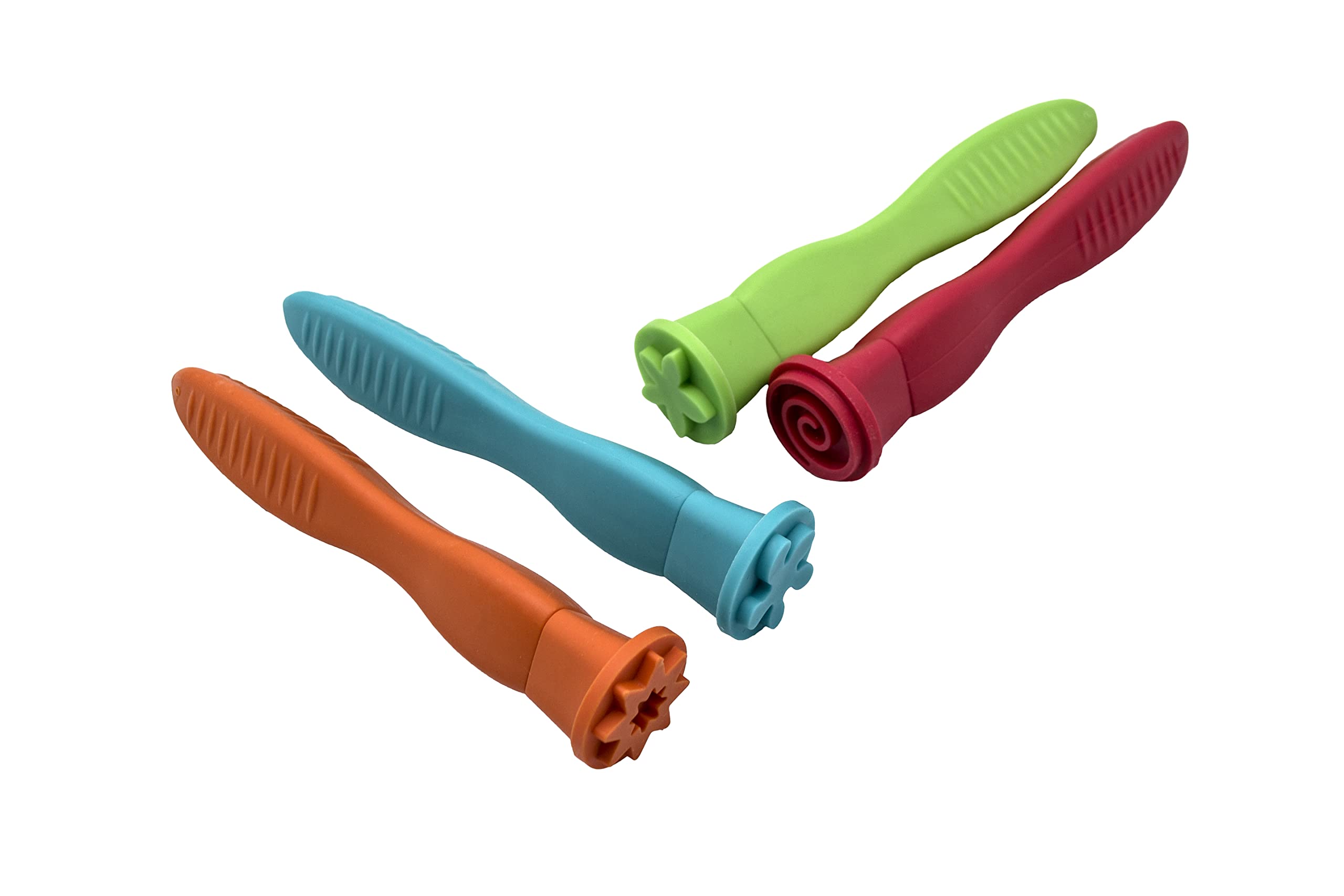 Craftplay Pattern Stampers - Pack of 4 Soft Grip Tools for Paint & Dough | Washable 2