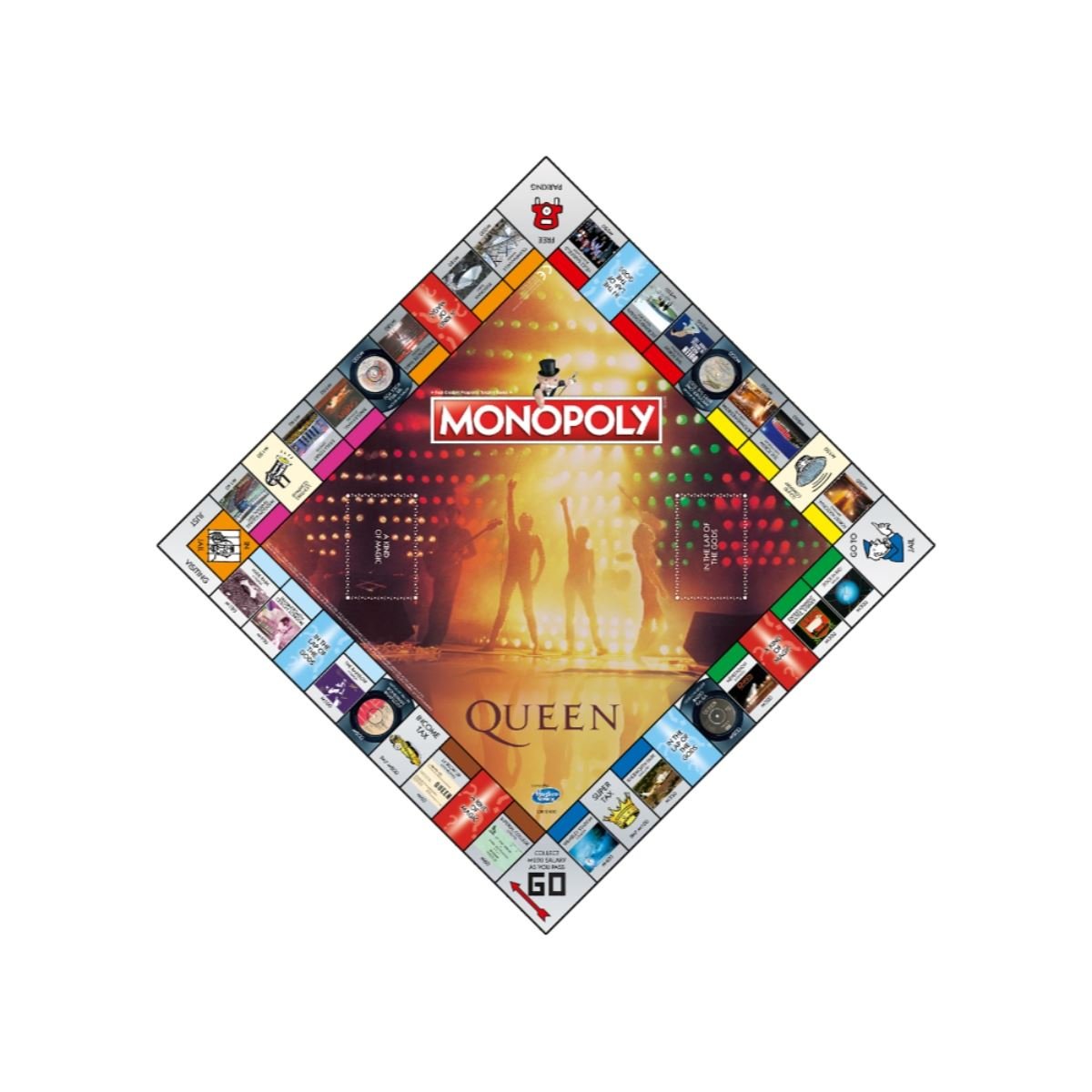 Winning Moves Queen Monopoly Board Game - Limited Edition Music-Themed Family Board Game 3