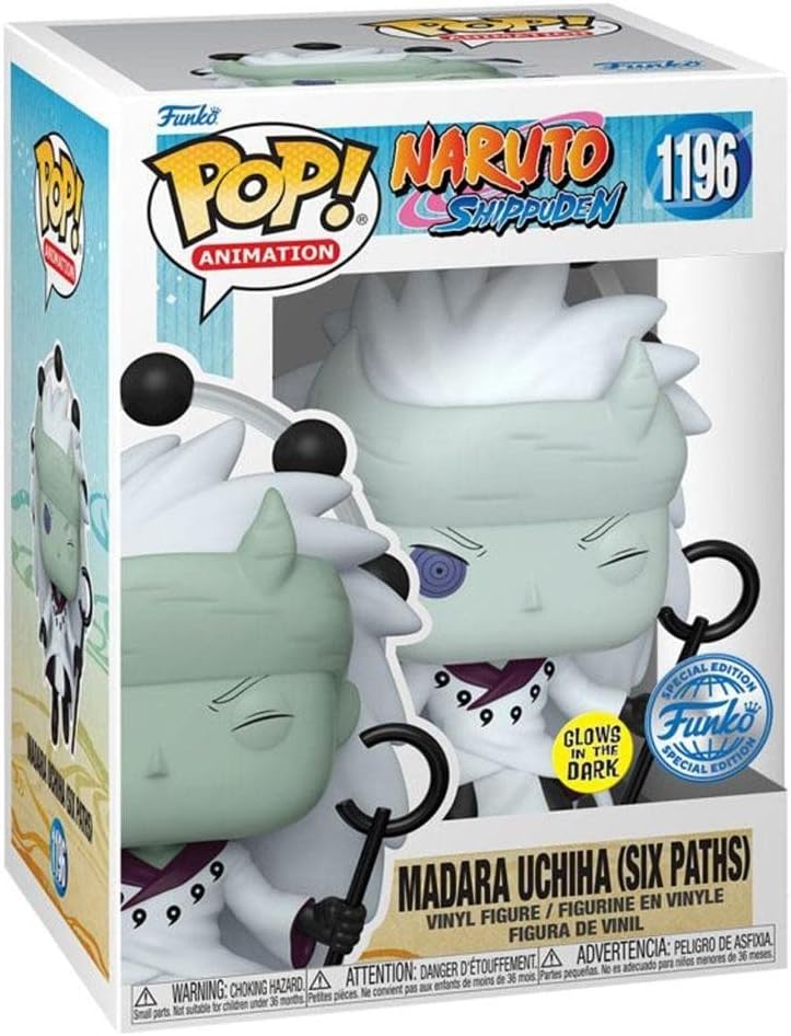 Funko Pop! Animation Naruto Shippuden - Madara Uchiha (Six Paths) Glow in the Dark Vinyl Figure (60333)