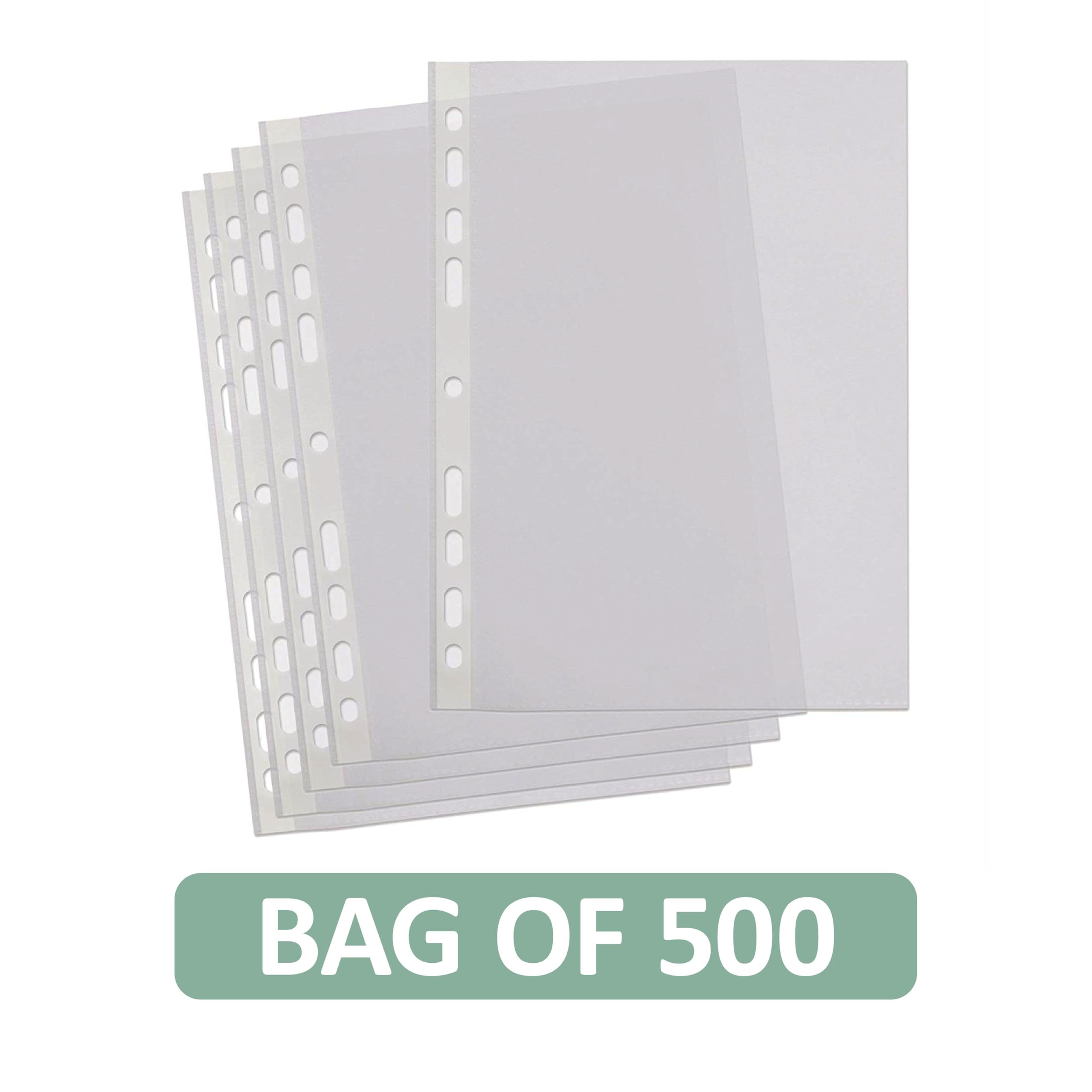 SUMMIT A4 Punched Pockets - Crystal Clear Protection | Universal Multi-Punch | Pack of 500