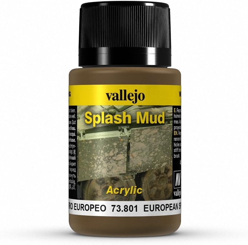 Vallejo 40 ml "European Splash Mud" Weathering Effect Bottle