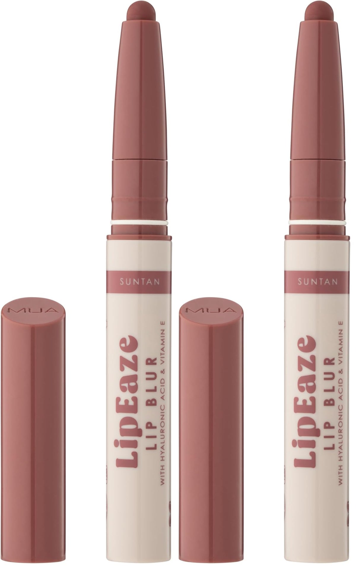 MUA LipEaze Lip Blur Liner - Suntan - Pack of 2