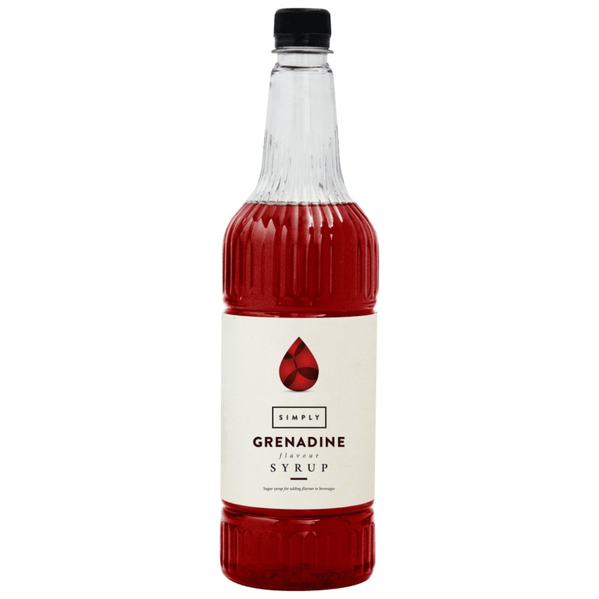 Simply Grenadine Syrup - Vegan, Nut Free Flavoured Syrup for Coffee & Cocktails | 1 L 1
