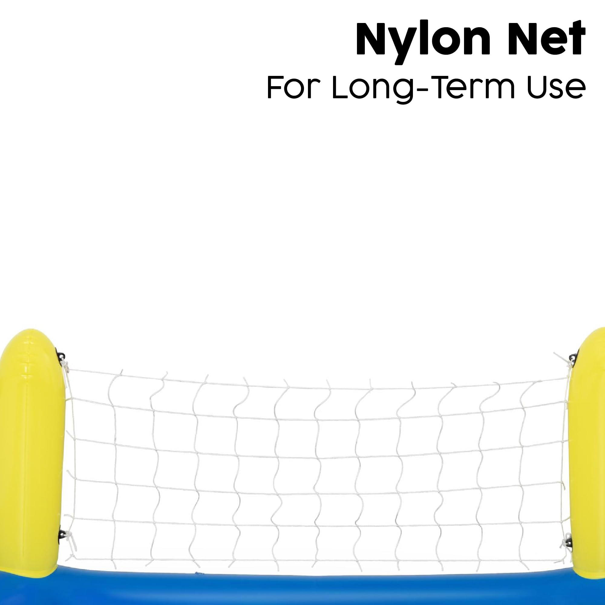 Bestway Inflatable Volleyball Set with Net and Ball for Pool Play | 2.44m x 64cm 6