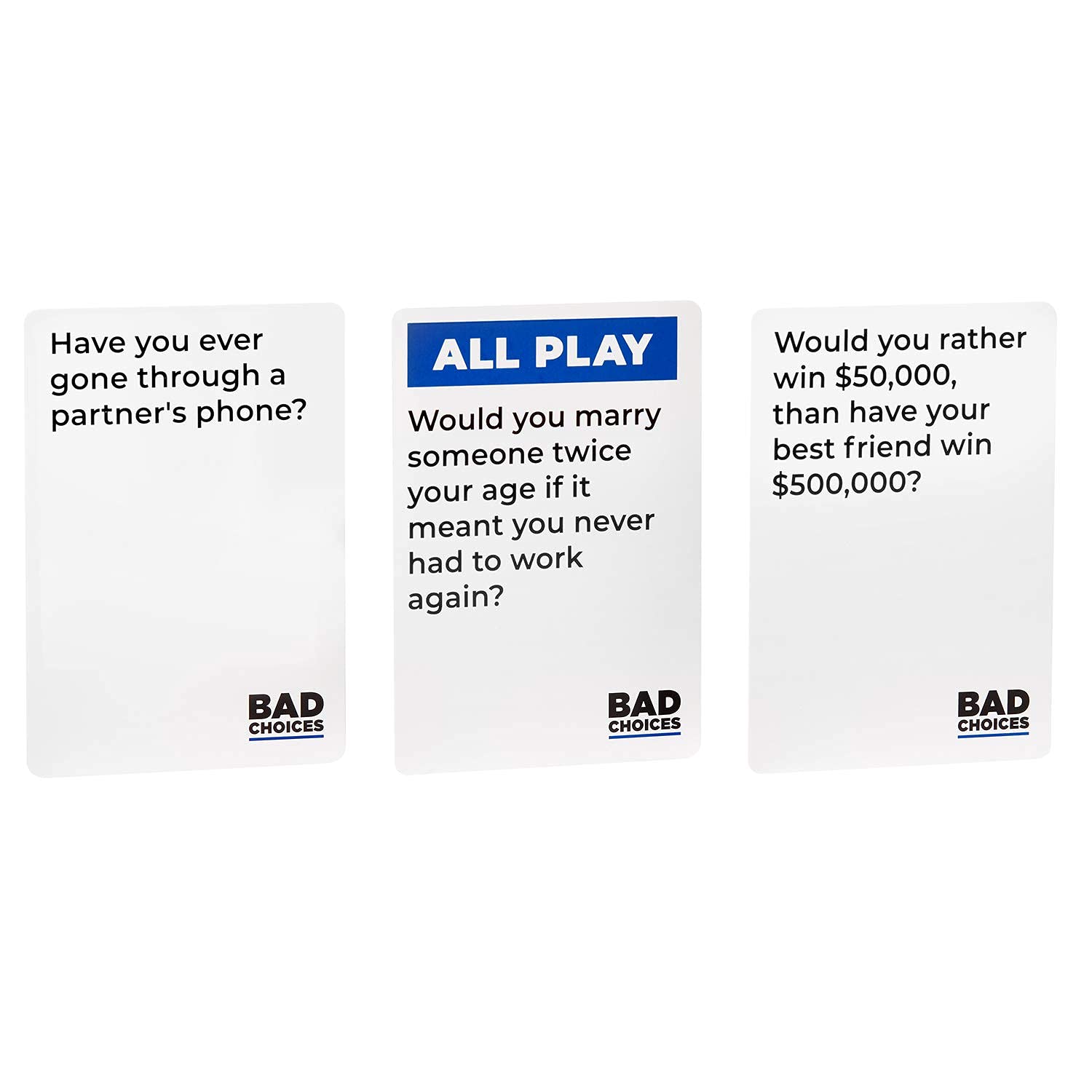 BAD CHOICES Party Game + After Dark Edition Set - Hilarious Adult Card Game