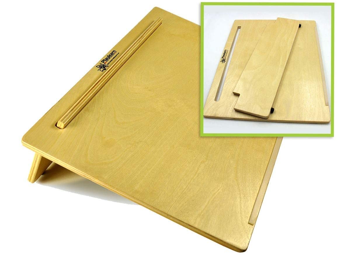 Playlearn Ergonomic Wooden Writing Slope - 20 Degree Angle | Extra Wide 18x14 in | Includes Pen Holder