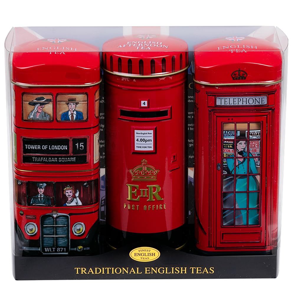 New English Teas Heritage Range English Icons Tea Selection Triple Tin | 3 Count