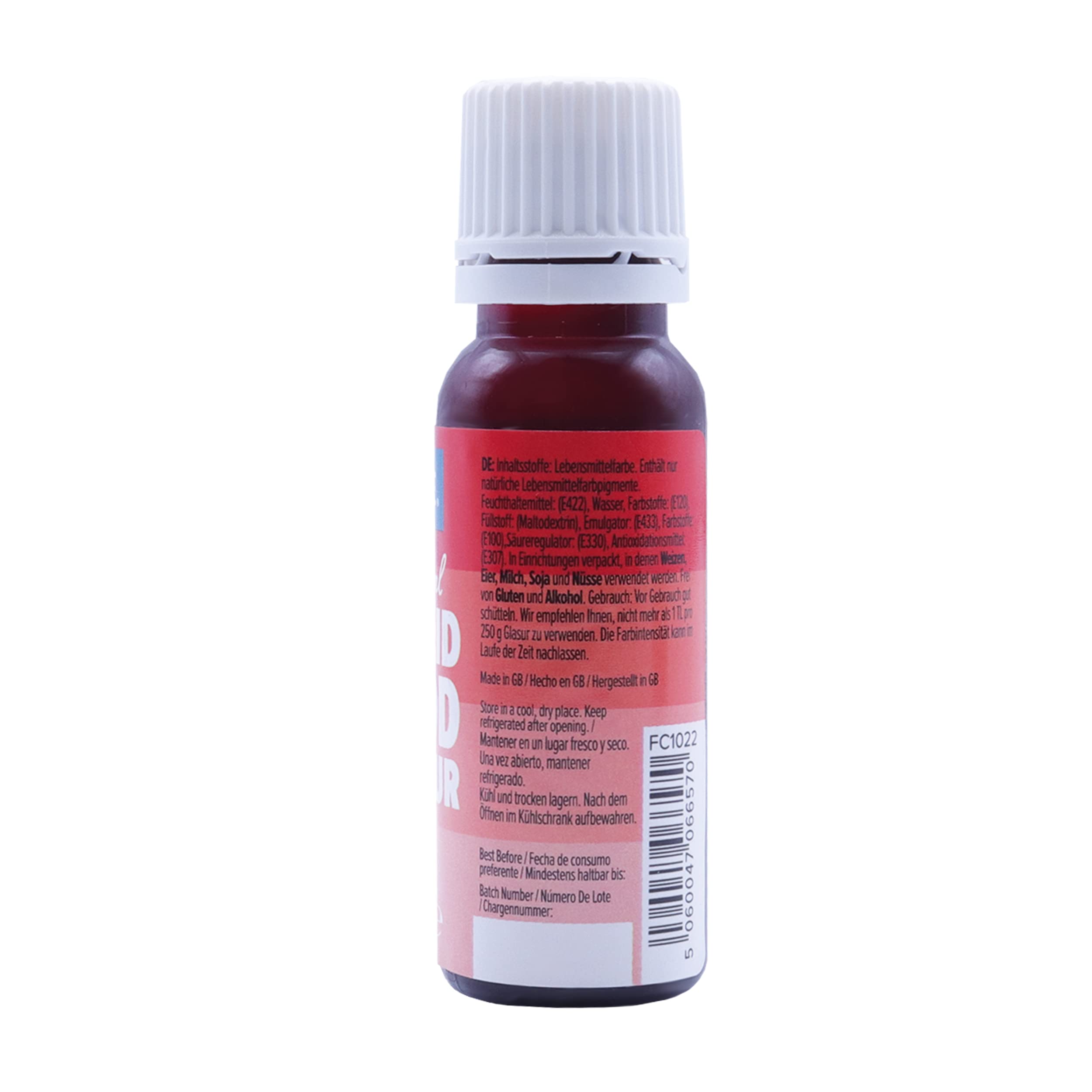 PME 100% Natural Liquid Food Colouring - Red | 25ml | Alcohol & Caffeine Free 4
