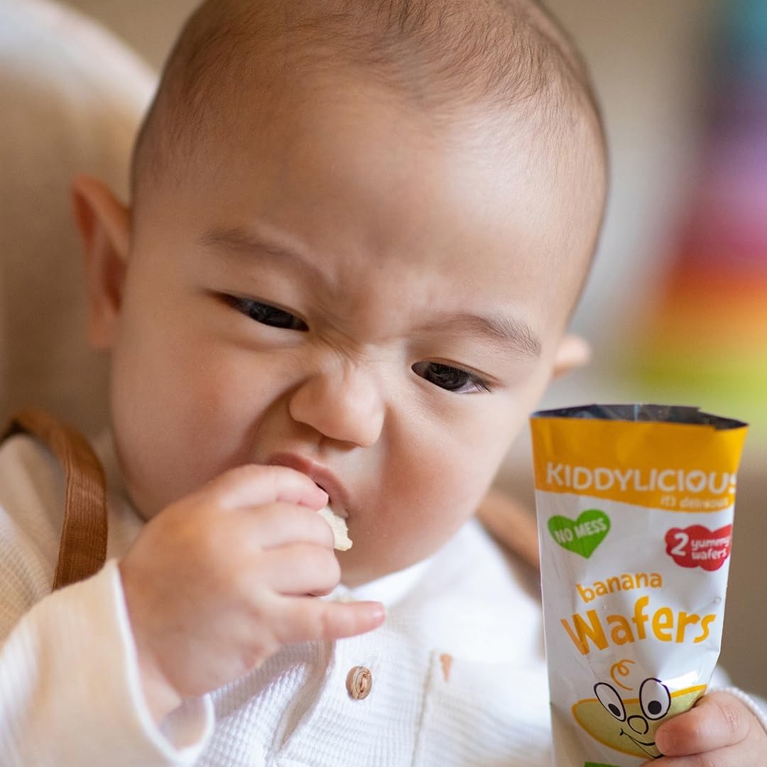 Kiddylicious Banana Wafers Gluten Free Dairy Free Kids Snack, Pack of 40 8