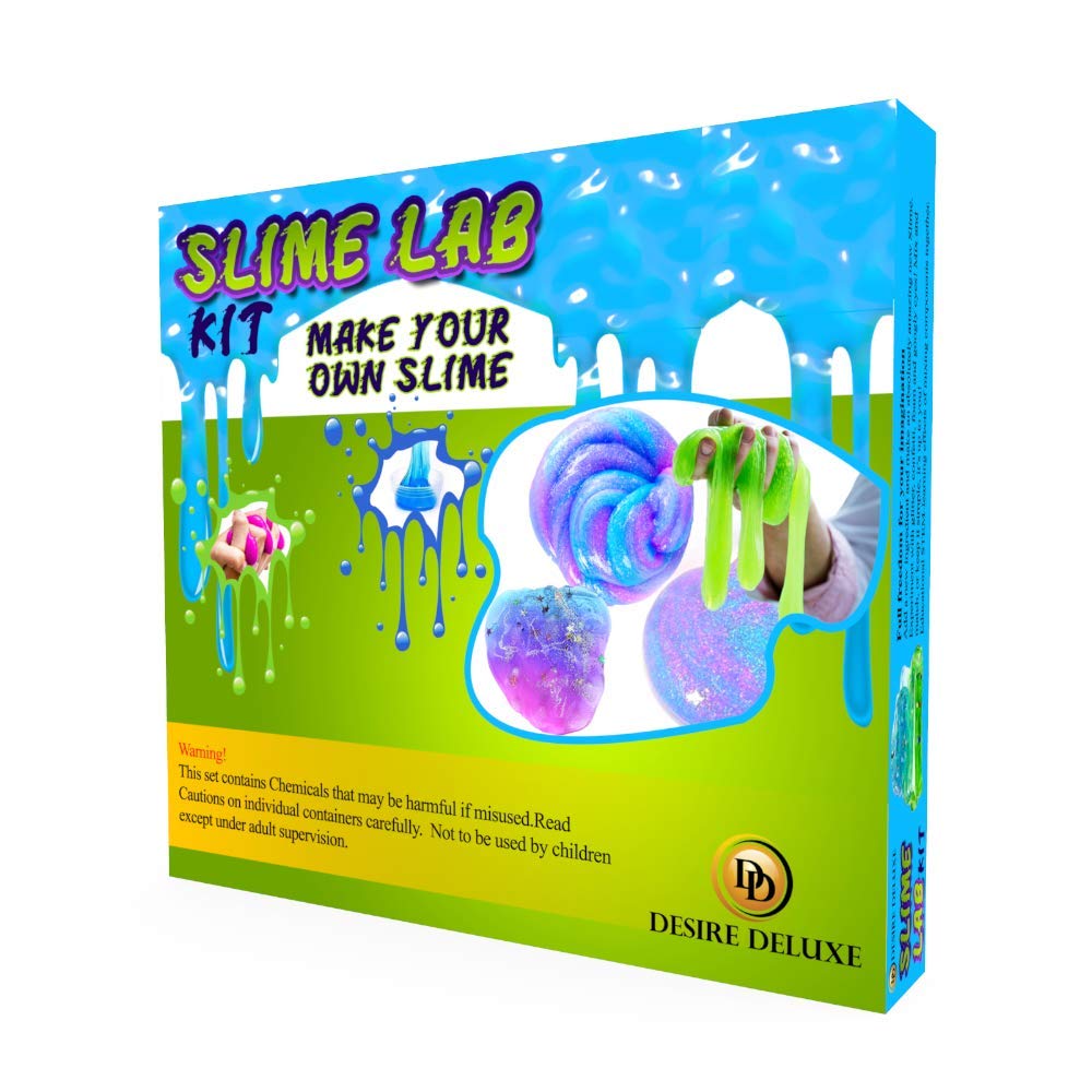 Desire Deluxe Slime Making Kit - Neon DIY Science Lab for Kids Ages 3+ 16