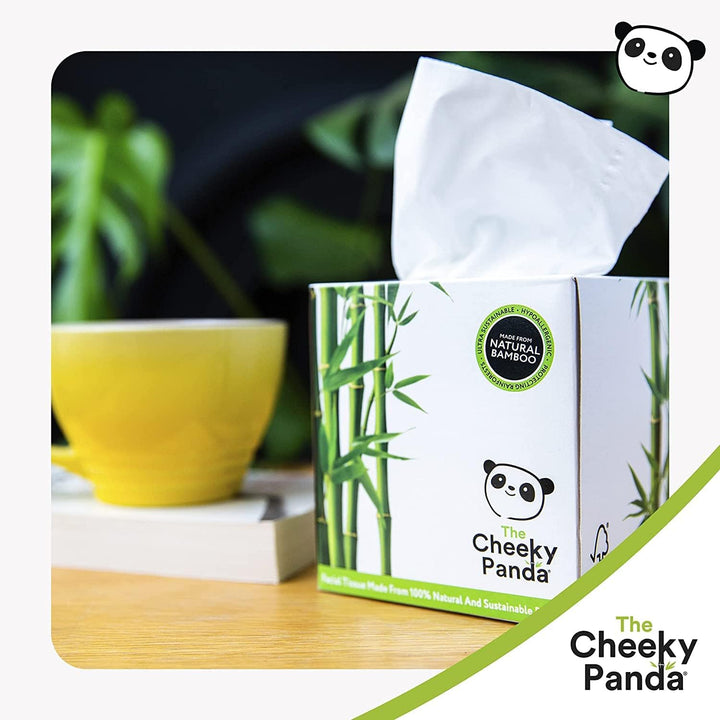 The Cheeky Panda - 100% Bamboo Facial Tissue Cube (Pack of 56)