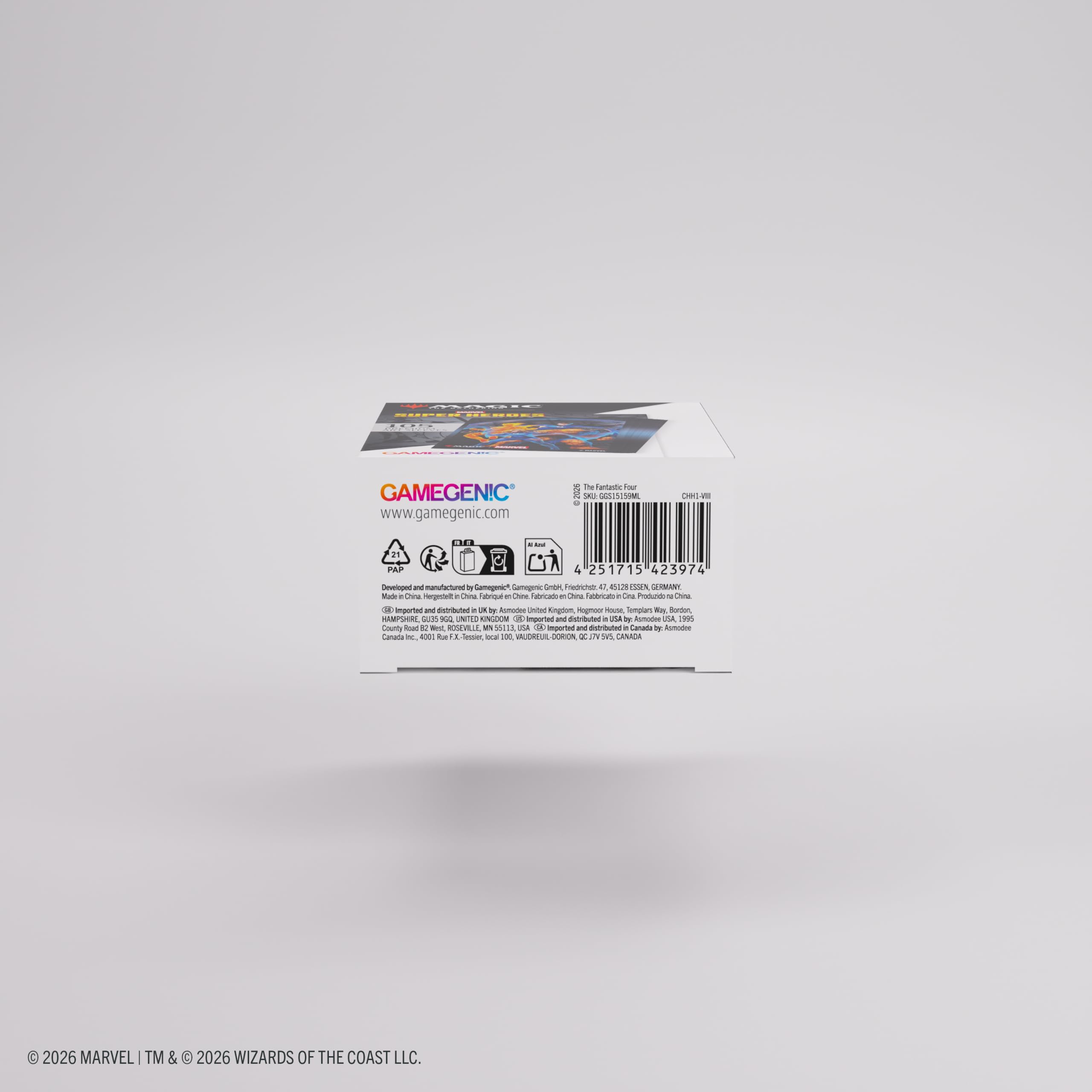 Gamegenic Premium Art Sleeves - Fantastic Four Design | 105 Sleeves | Standard Card Size 6
