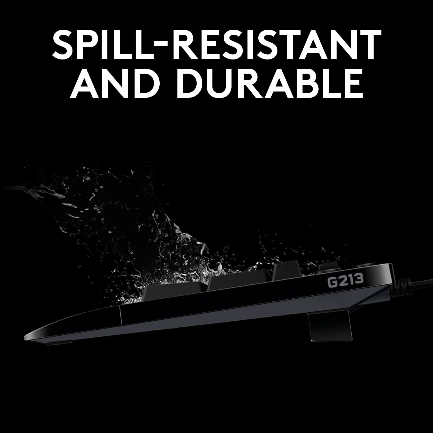 Logitech G213 Prodigy Gaming Keyboard – RGB LIGHTSYNC, Spill-Resistant, Full-Sized Wired Keyboard 7