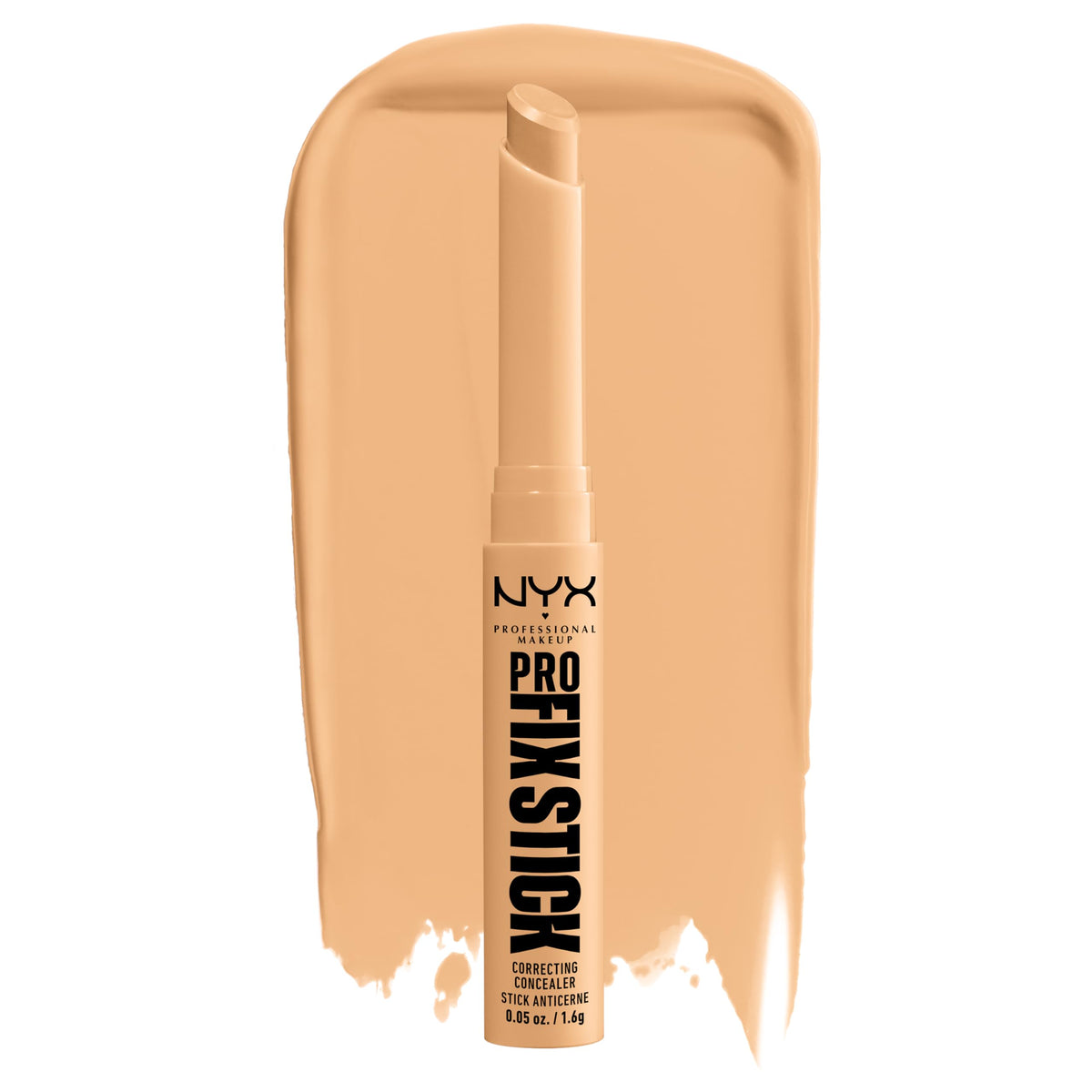 NYX PROFESSIONAL MAKEUP Pro Fix Stick Concealer - Soft Beige | 12H Wear, Vegan Formula, Hyaluronic Acid Infused
