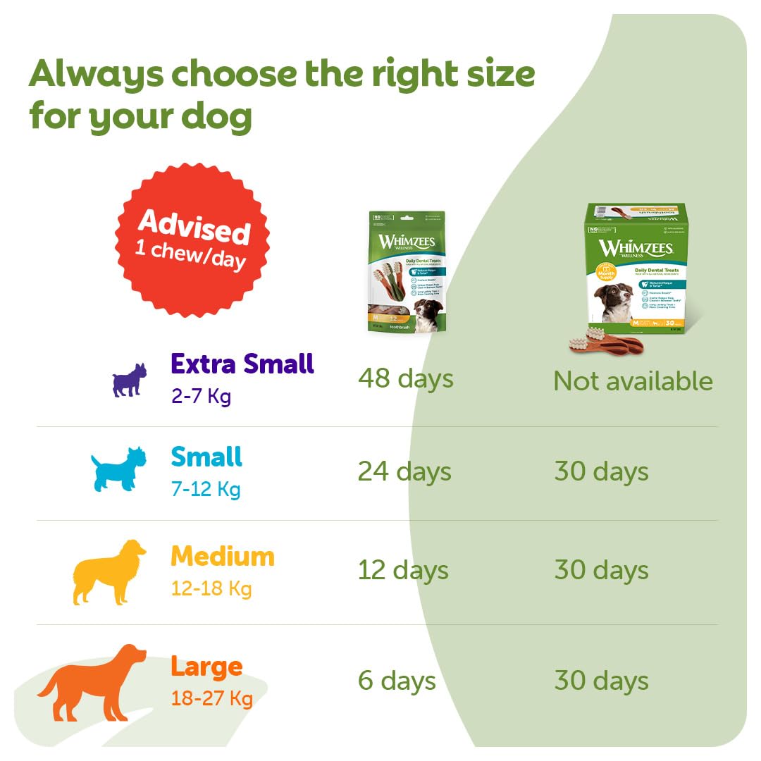 WHIMZEES Dog Dental Stix - Size M, 12 Pieces | Natural, Vegetarian, Grain Free 5